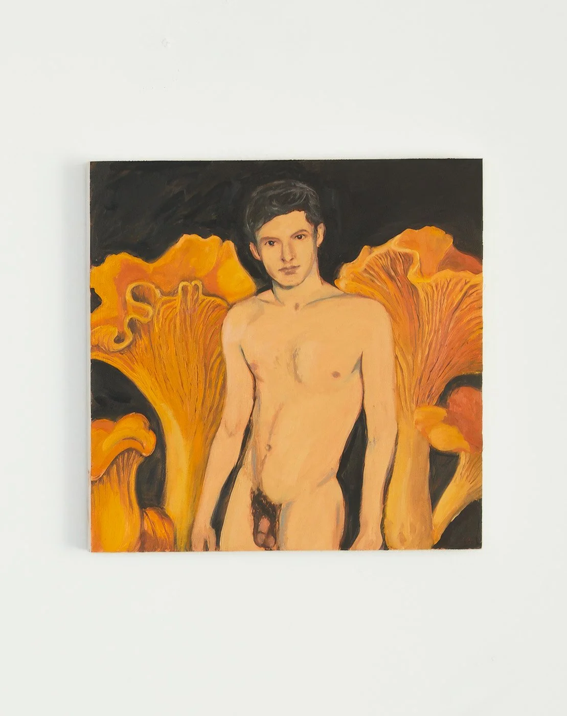 Chanterelle, 2026, oil on wood panel,  12 x 12  in.