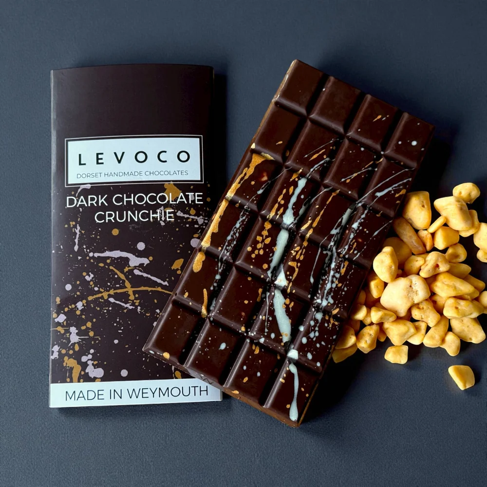 Luxury Dark Chocolate Crunchie Bar – Handcrafted Vegan Honeycomb