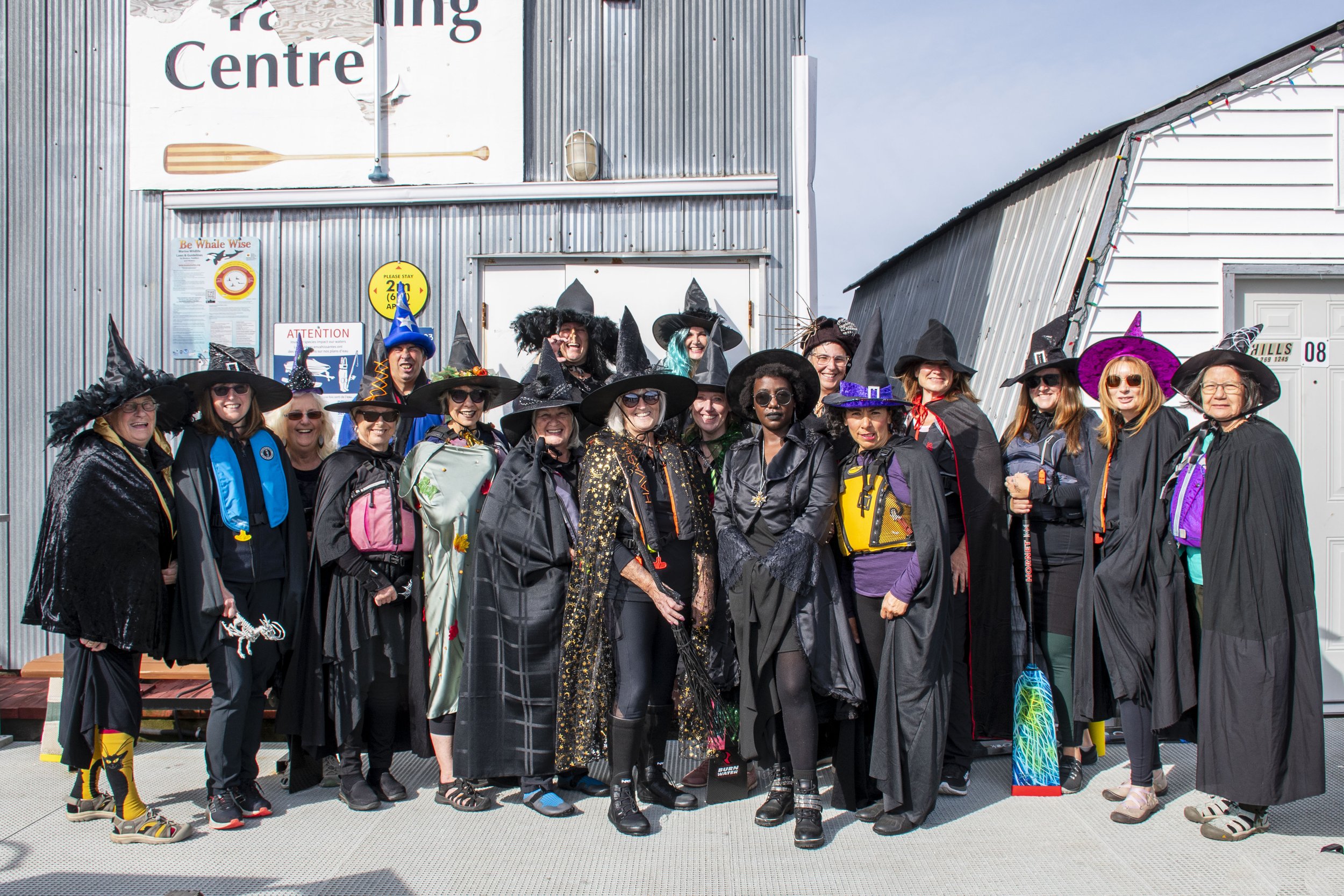 October 15, 2023 | Members of all three Ladysmith Dragon Boat teams took part in witches paddle at Transfer Beach.
Photo Credit: Tree Frog Creative