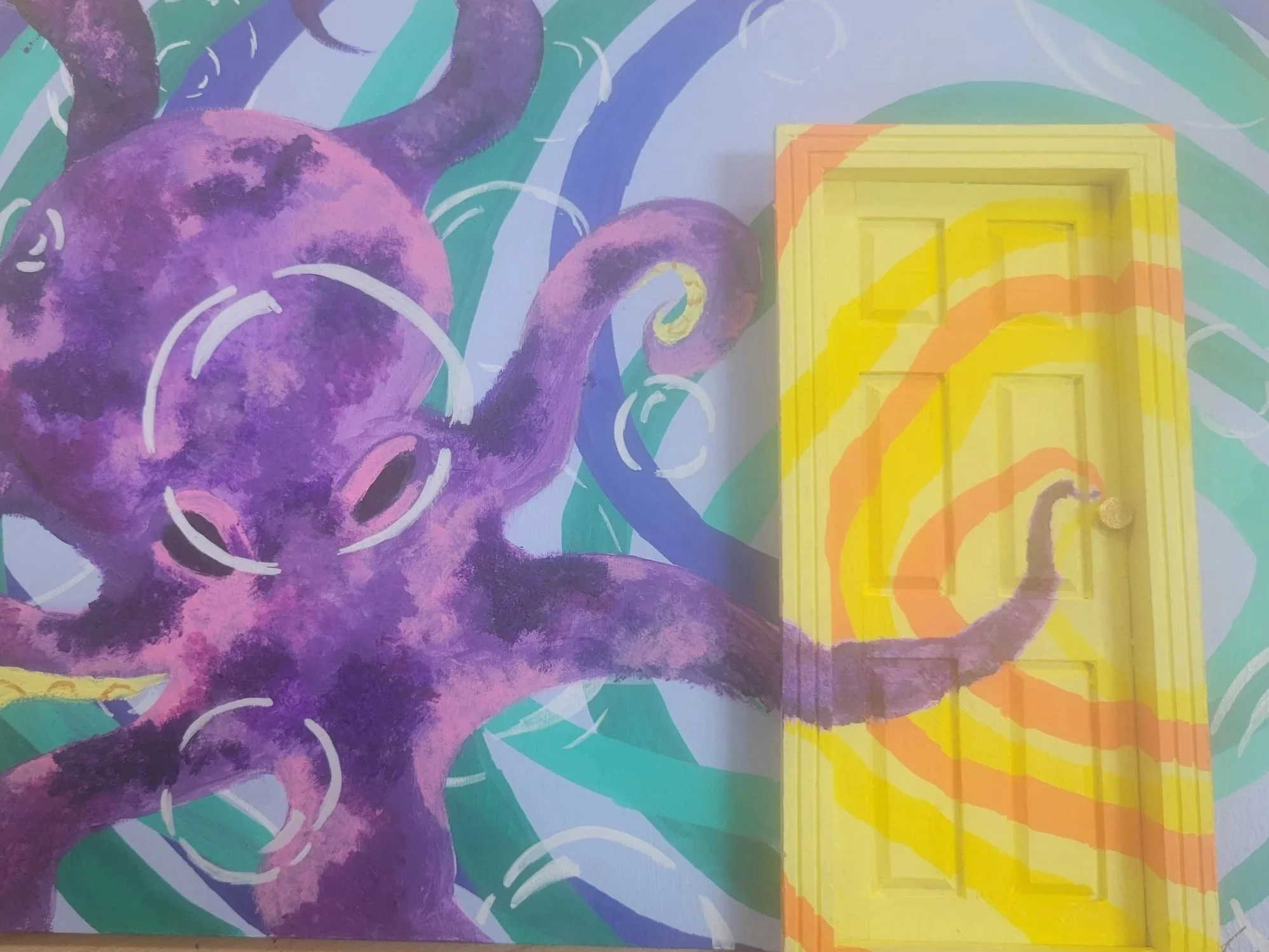 OctoDoor This drawing is an octopus opening a door into a magical world.