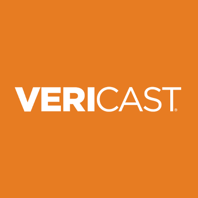 Vericast logo on orange background