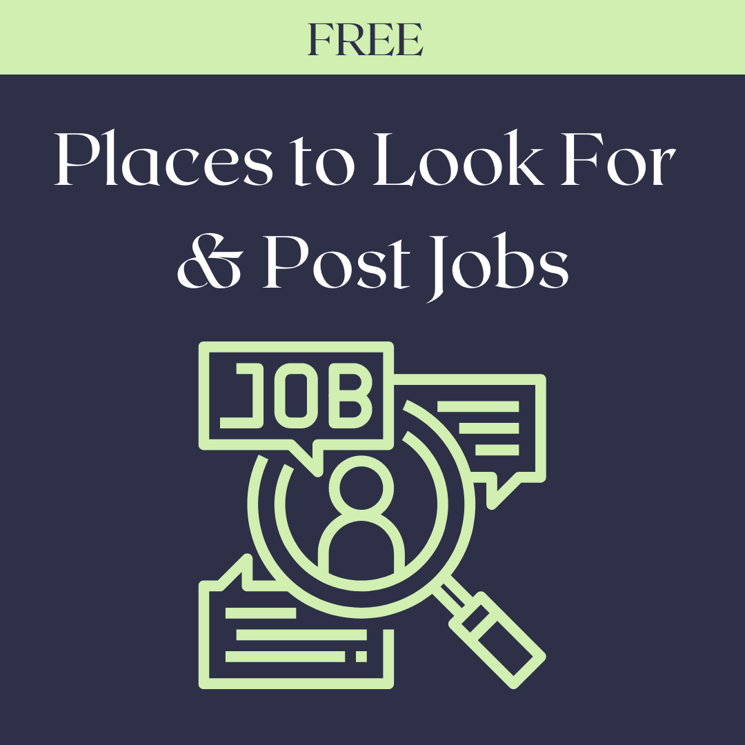 Places to look for and post jobs