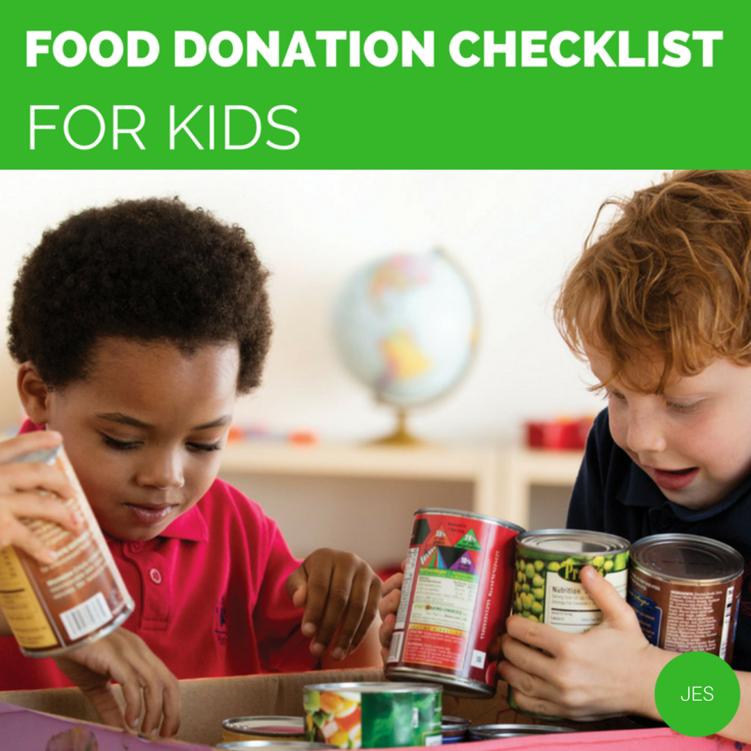 Kids' Food Donation Checklist