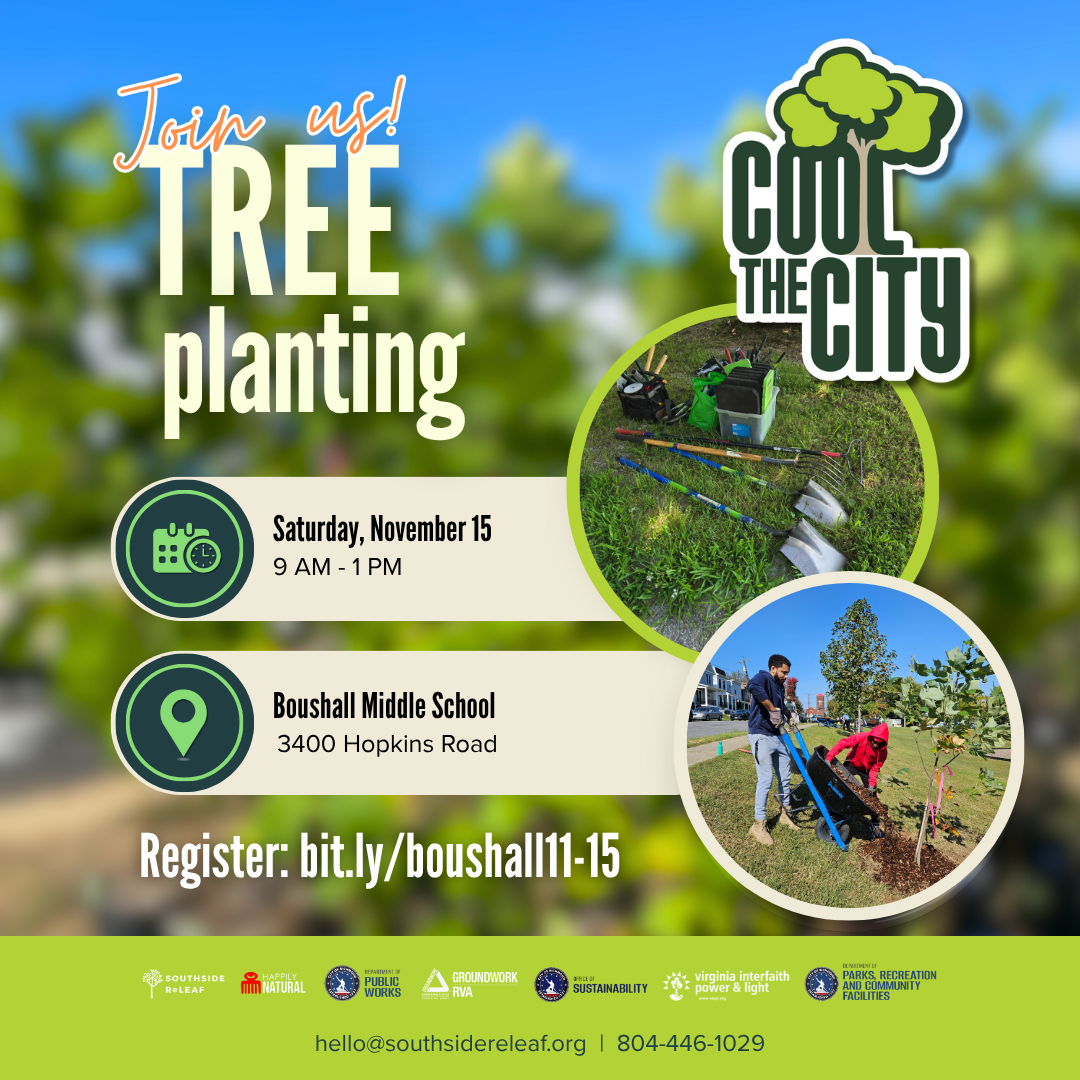 Tree Planting at Boushall Middle School - Cool the City