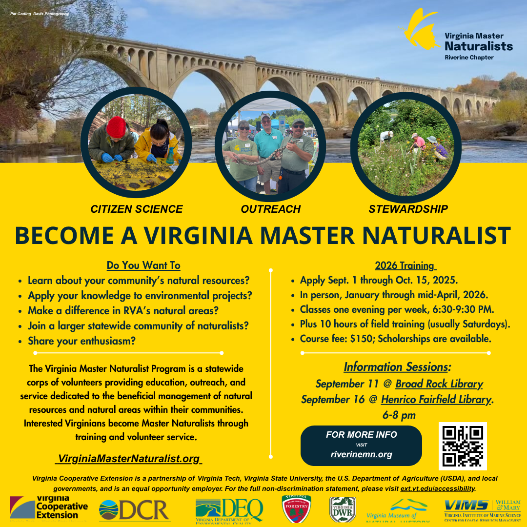 Virginia Master Naturalist Training Course - Riverine Chapter