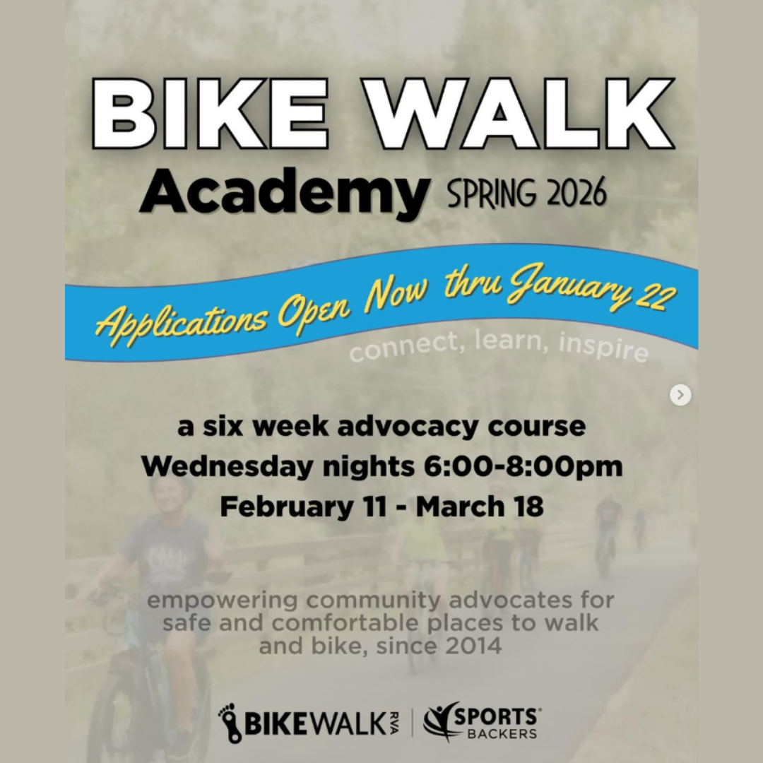 Bike Walk RVA Academy - Register by Jan. 22