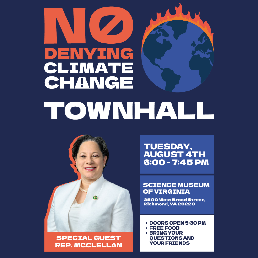 No Denying Climate Change Townhall with Special Guest Rep. McClellan