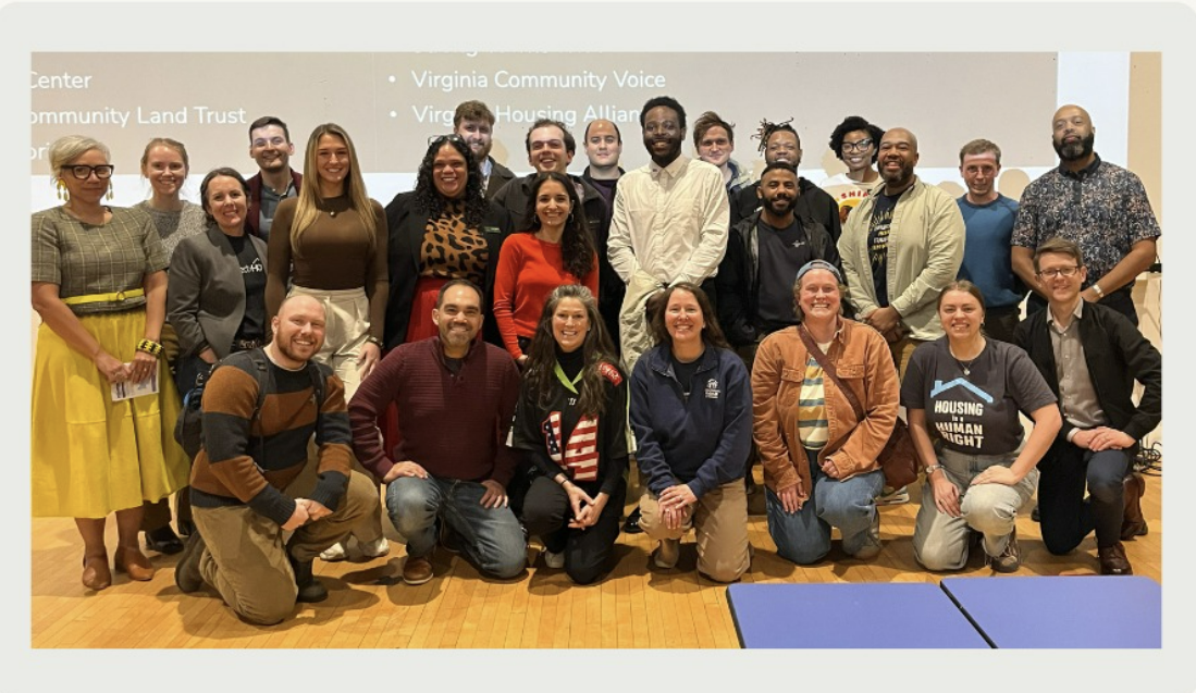 Group photo of the Homes for All Our Neighbor coalition members who attended the Code Refresh listening session for Southside residents.