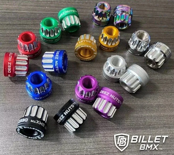 Billet BMX Deez Nuts 12 Point Axle Nuts (3/8 - 26tpi)