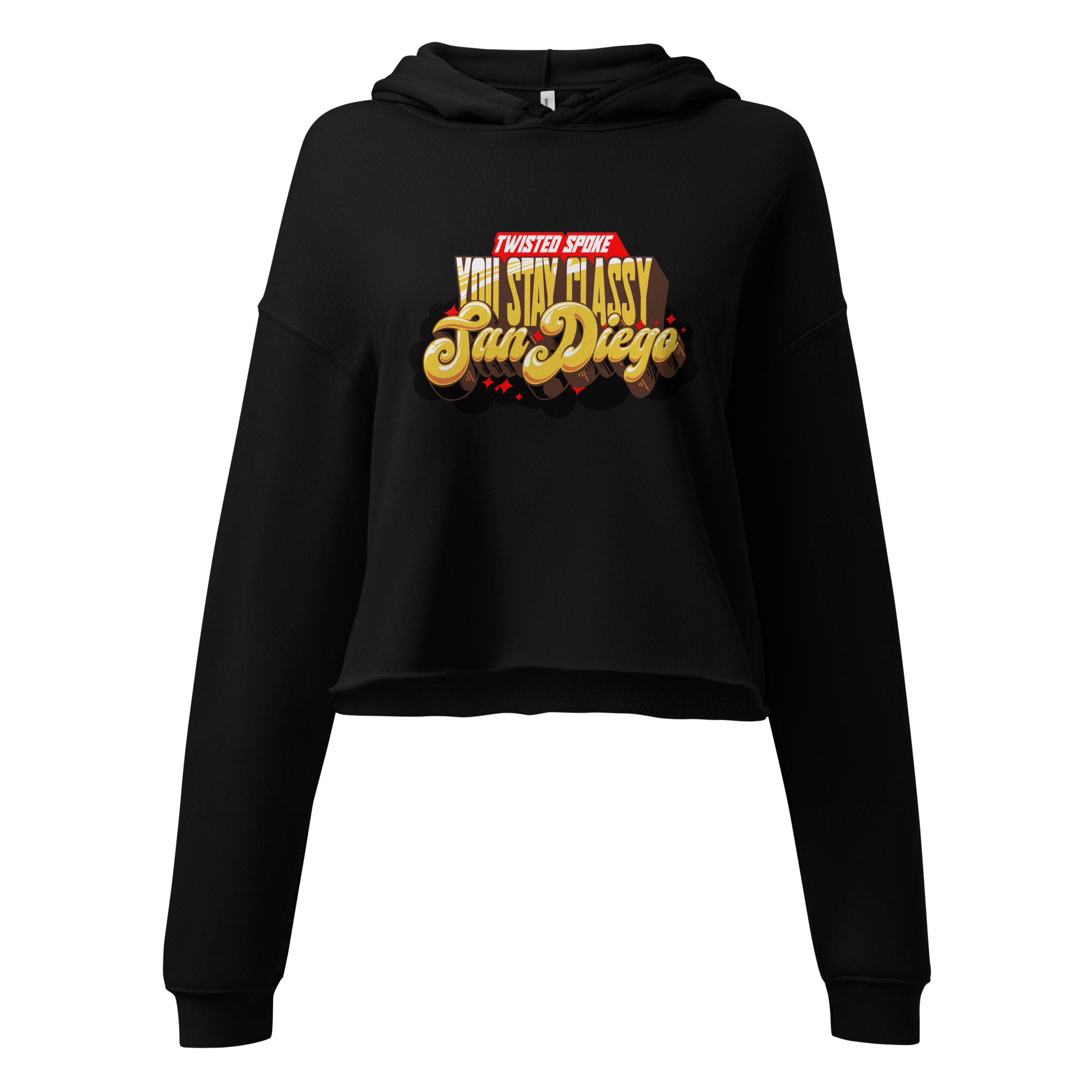 Stay Classy San Diego Crop Hoodie