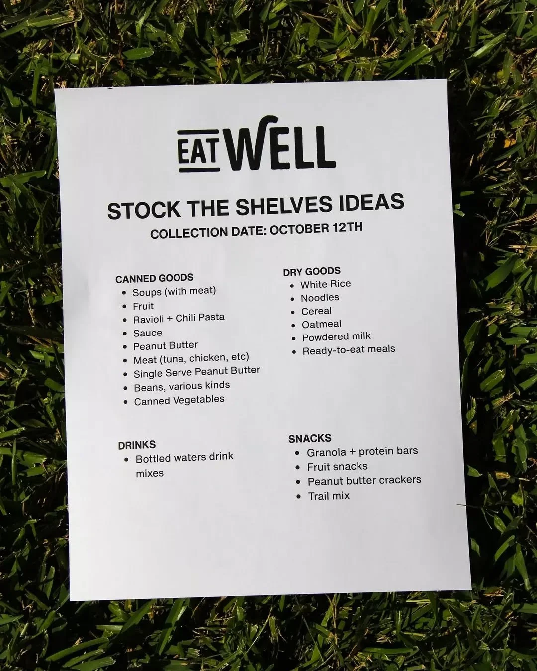 We&rsquo;re partnering with The LoveWell Center to help restore lives in the EasTex community. You can be part of their mission by bringing food donations to our drive&mdash;final day is Sunday, October 12.

Check out the list of needed items &amp; l
