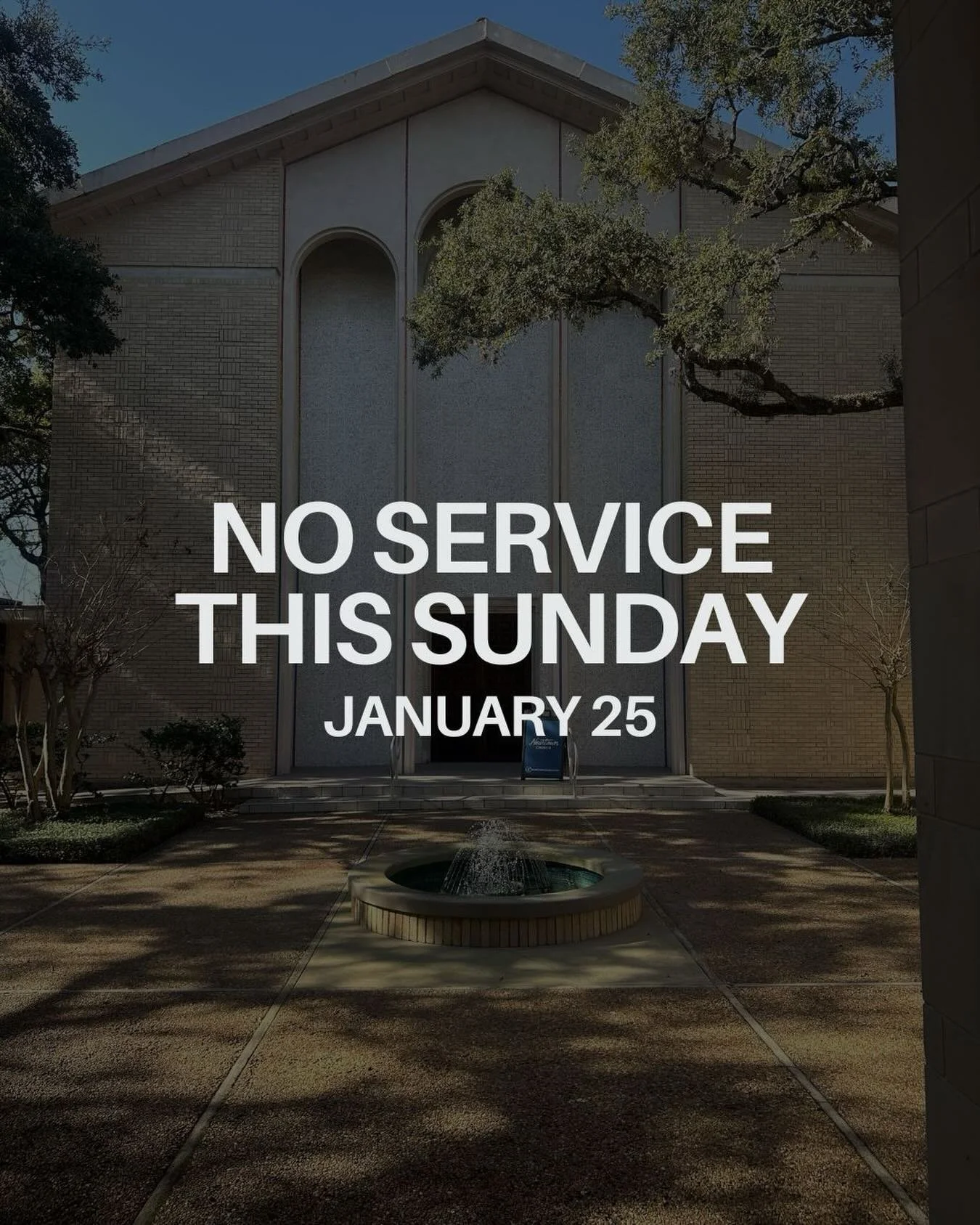 Due to inclement weather, we will not be gathering for worship this Sunday. We look forward to seeing you on February 1st!

Stay warm!