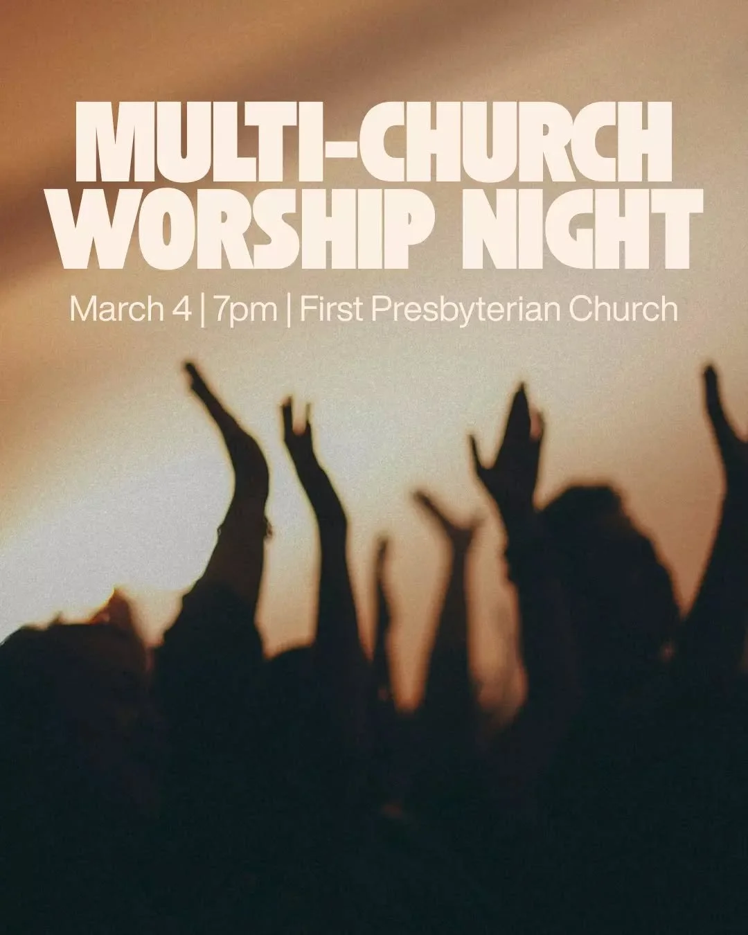 Join us at FPC Houston (5300 Main St) for an evening of prayer and worship with churches from across our city.

We&rsquo;ll gather in the Grand Hall at 7pm.

Come expectant.
