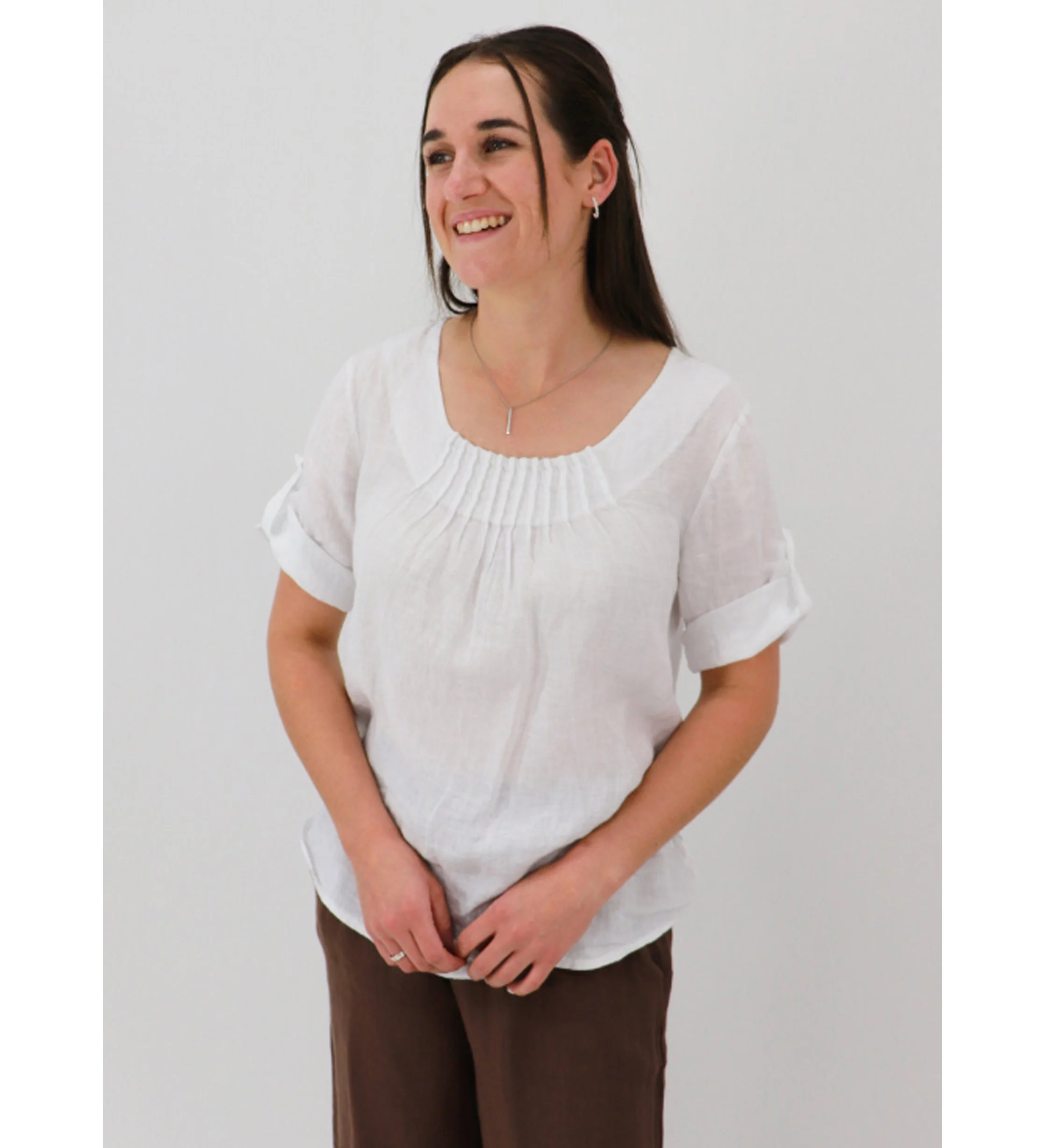 Rolled Sleeve Top | Aida Rose