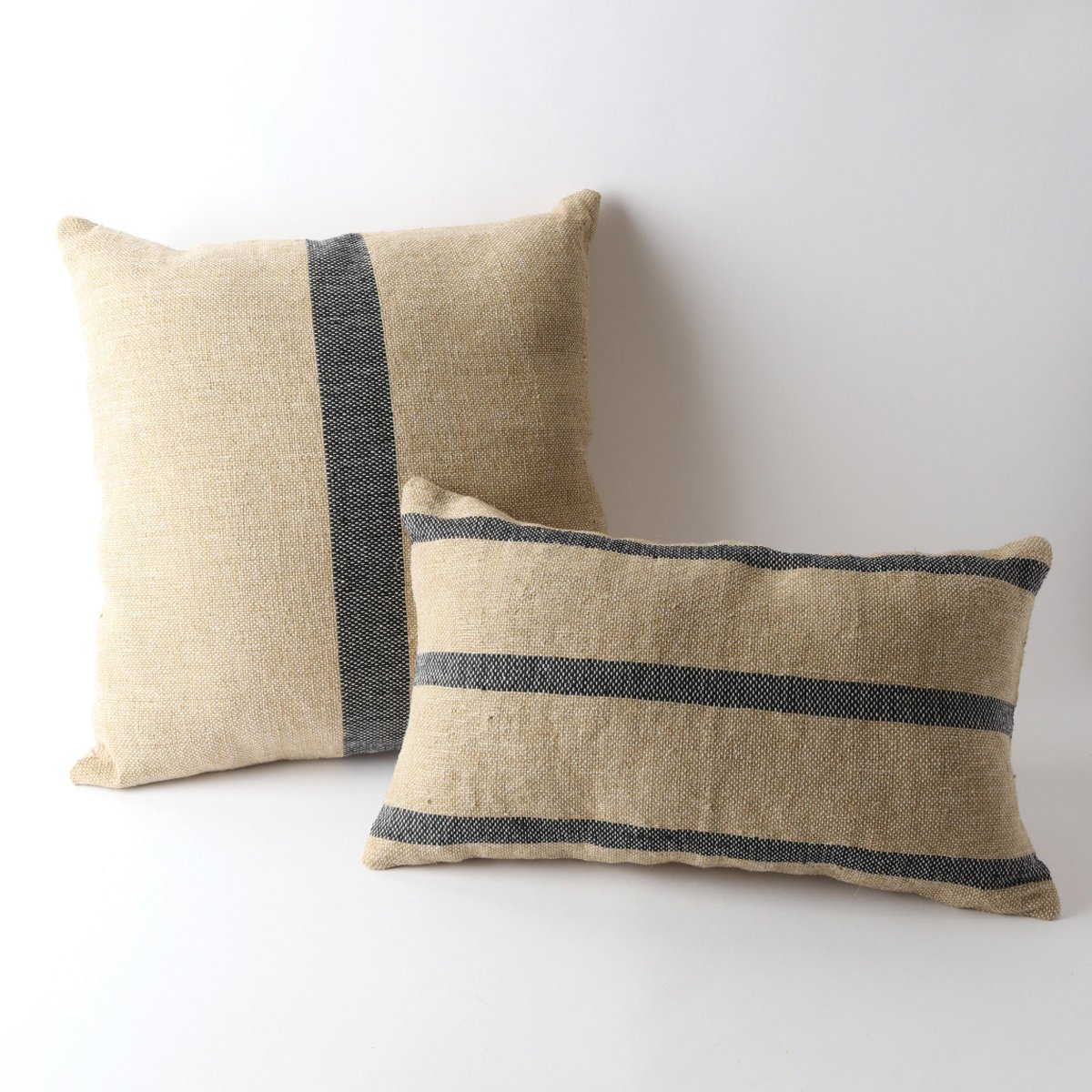 Striped-Hand-Loom--cushion--Natural-&-Blue-Le-forge.jpg