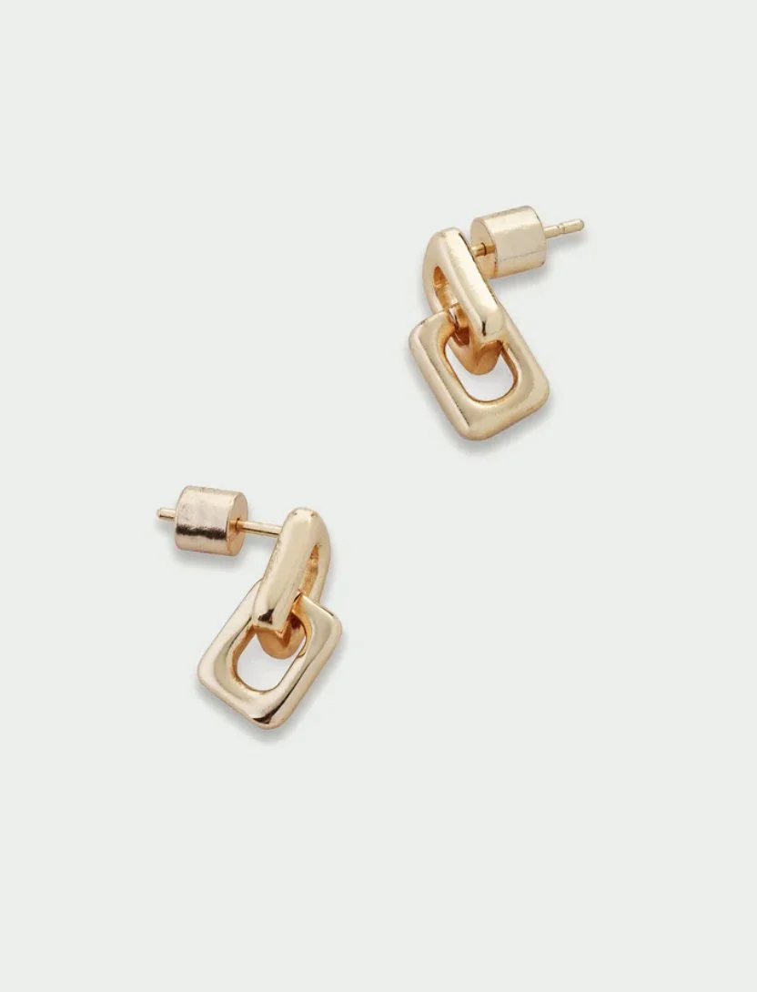 Gold Link Earrings | Tutti