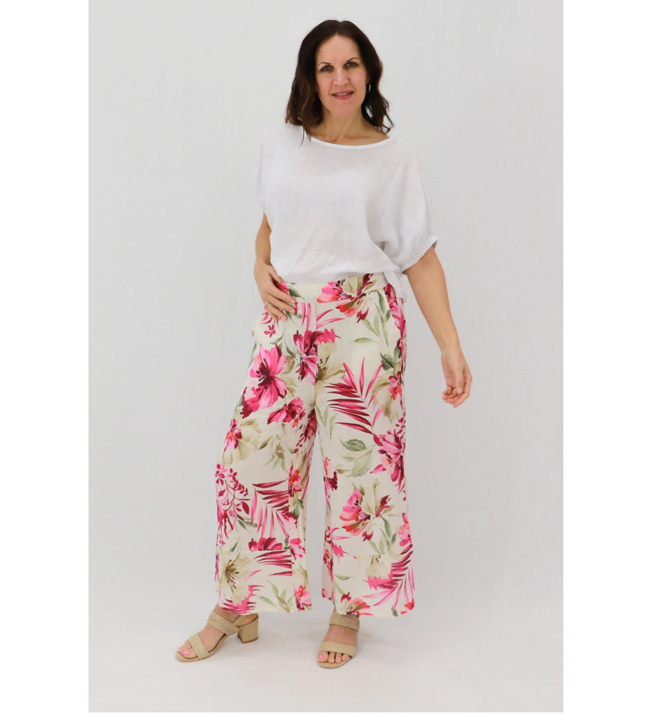 Larissa Easy Linen Tee | Aida Rose