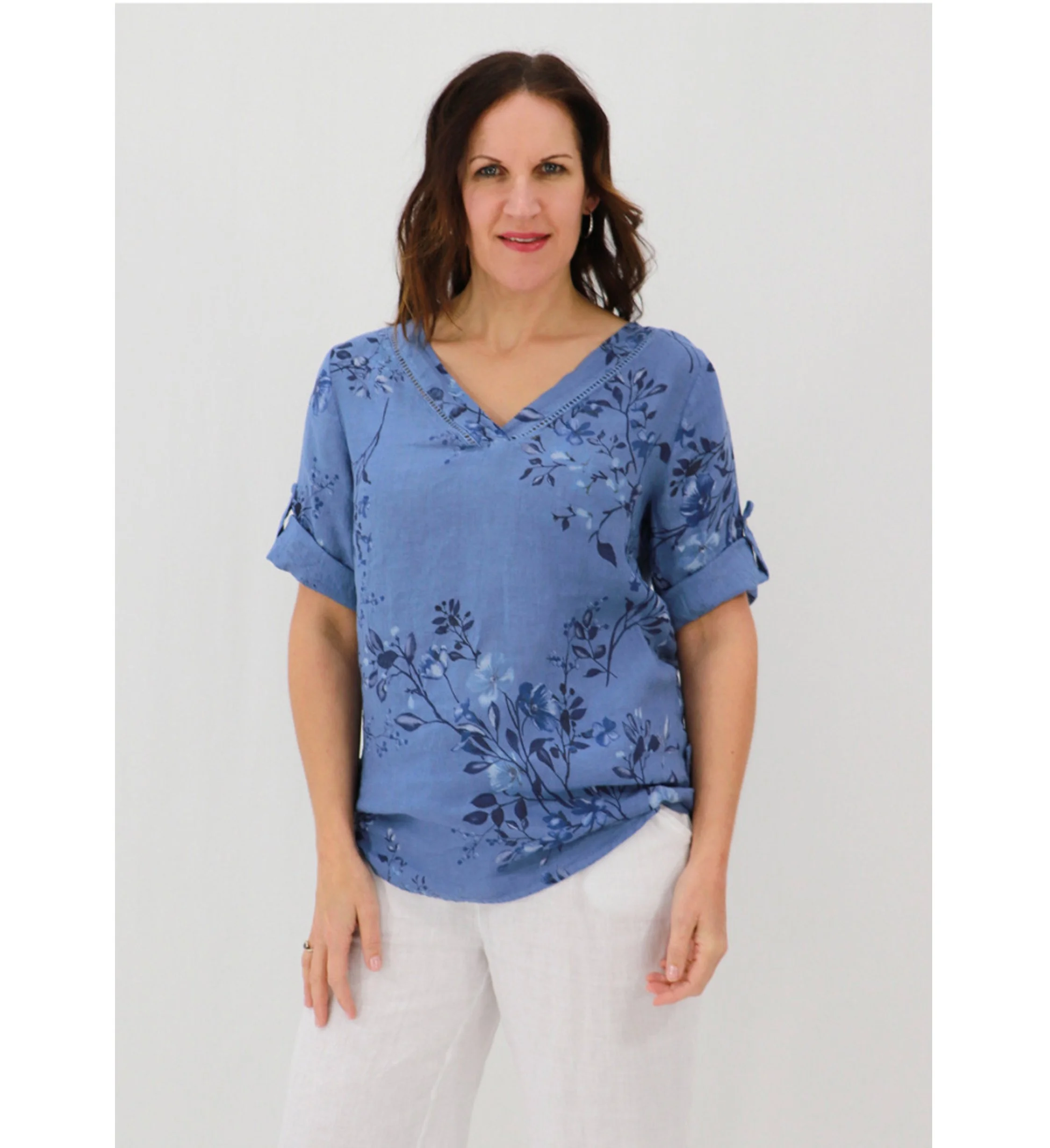 Nina Rolled Sleeve Petite Posy | Aida Rose