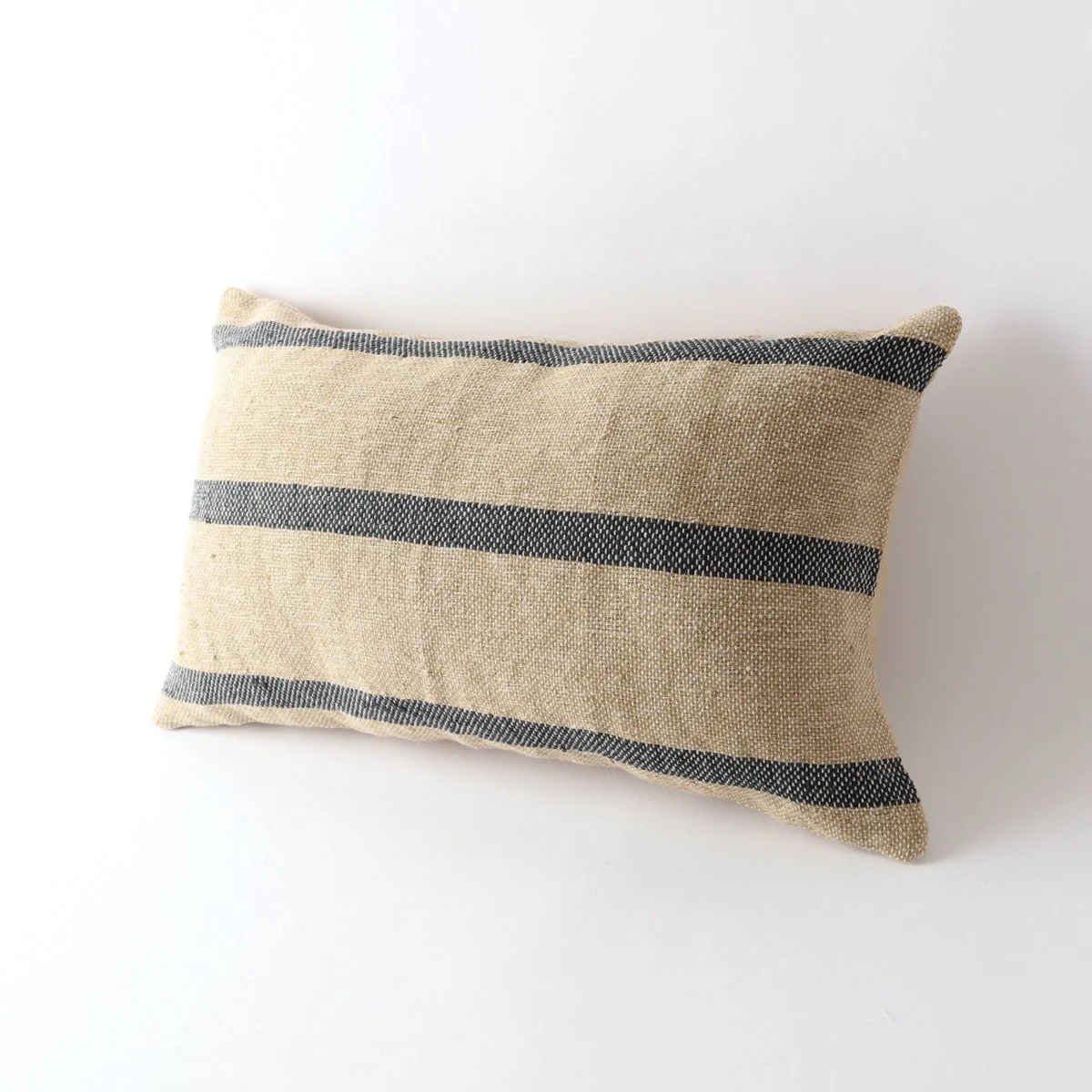 Striped-Hand-Loom-Lumbar--cushion--Natural-&-Blue-Le-forge.jpg