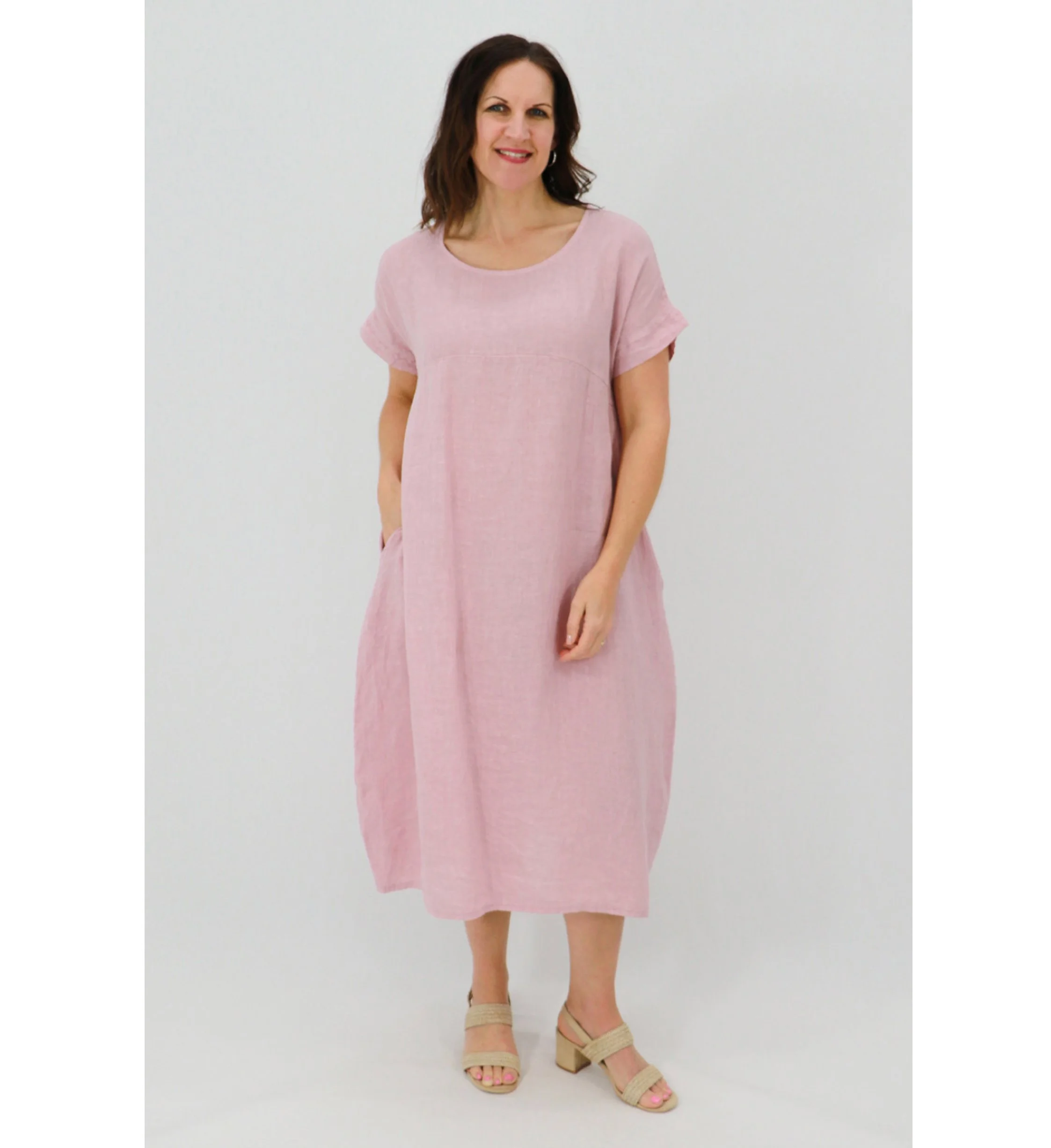 Adelaide Linen Shift Dress | Aida Rose