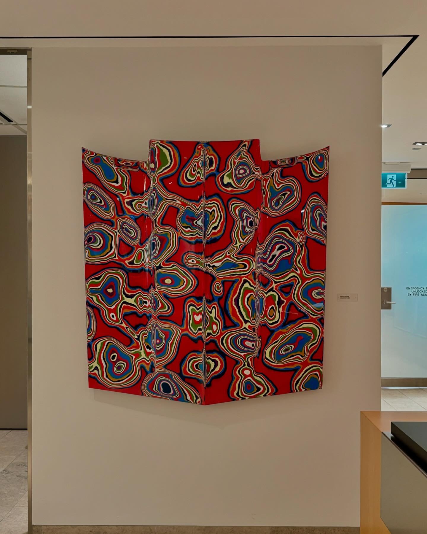 &ldquo;Fordite Camaro&rdquo;, by @douglascoupland - a stunning feature piece in my recently completed corporate project. 🚘 Thank you @dfariagallery ✨
.
.
.
#douglascoupland #canadianartist #canadianart #camaro #fordite #canadianlegend #art #contempo