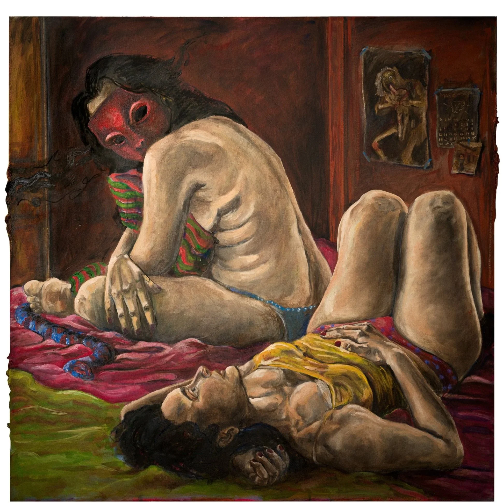 La vida son breves mascaradas
90x90
Óleo sobre lienzo
2024