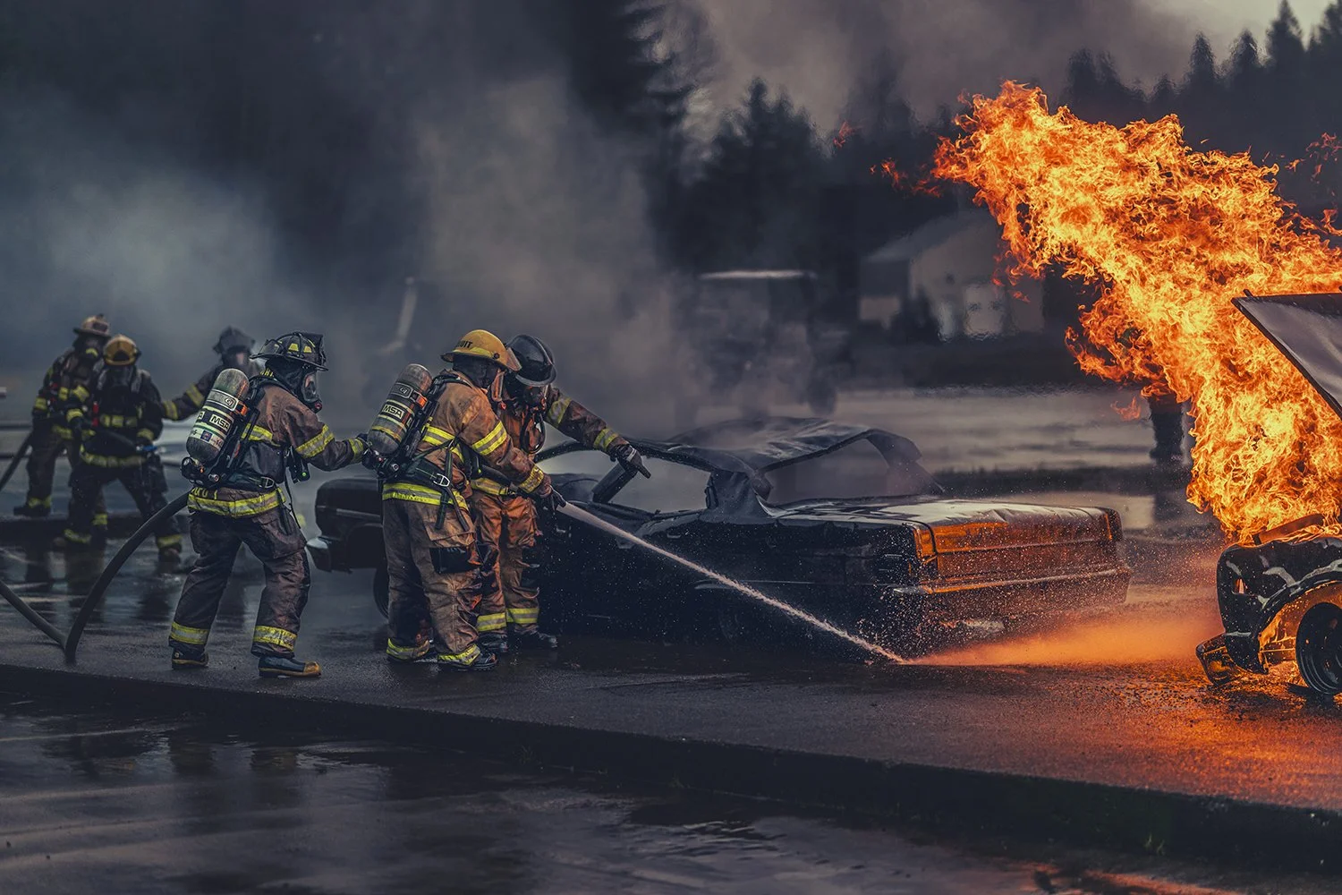 Oregon-irefighter-live-fire-training