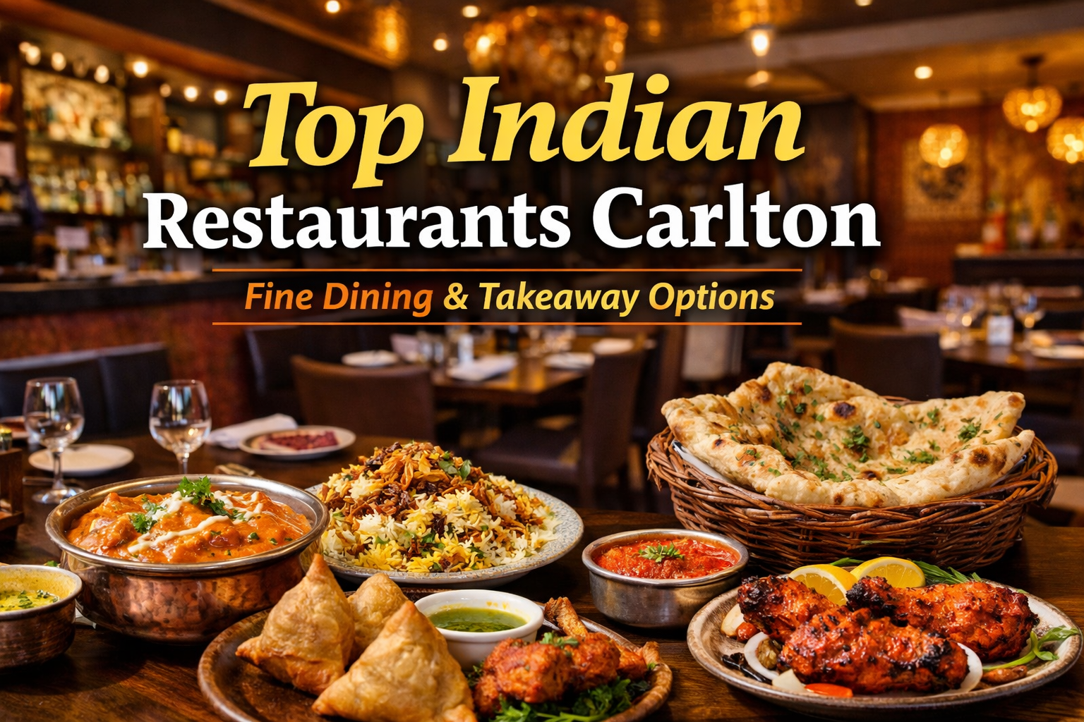 Top Indian Restaurants Carlton for Fine Dining &amp; Takeaway Options