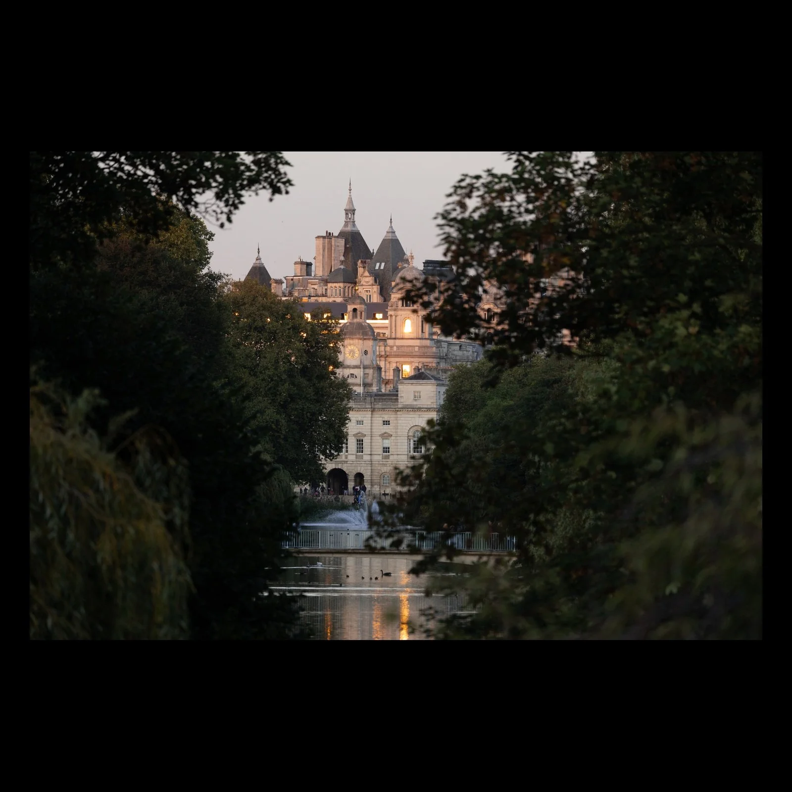 The Hidden Palace London architectural photograph presented in full against a black background