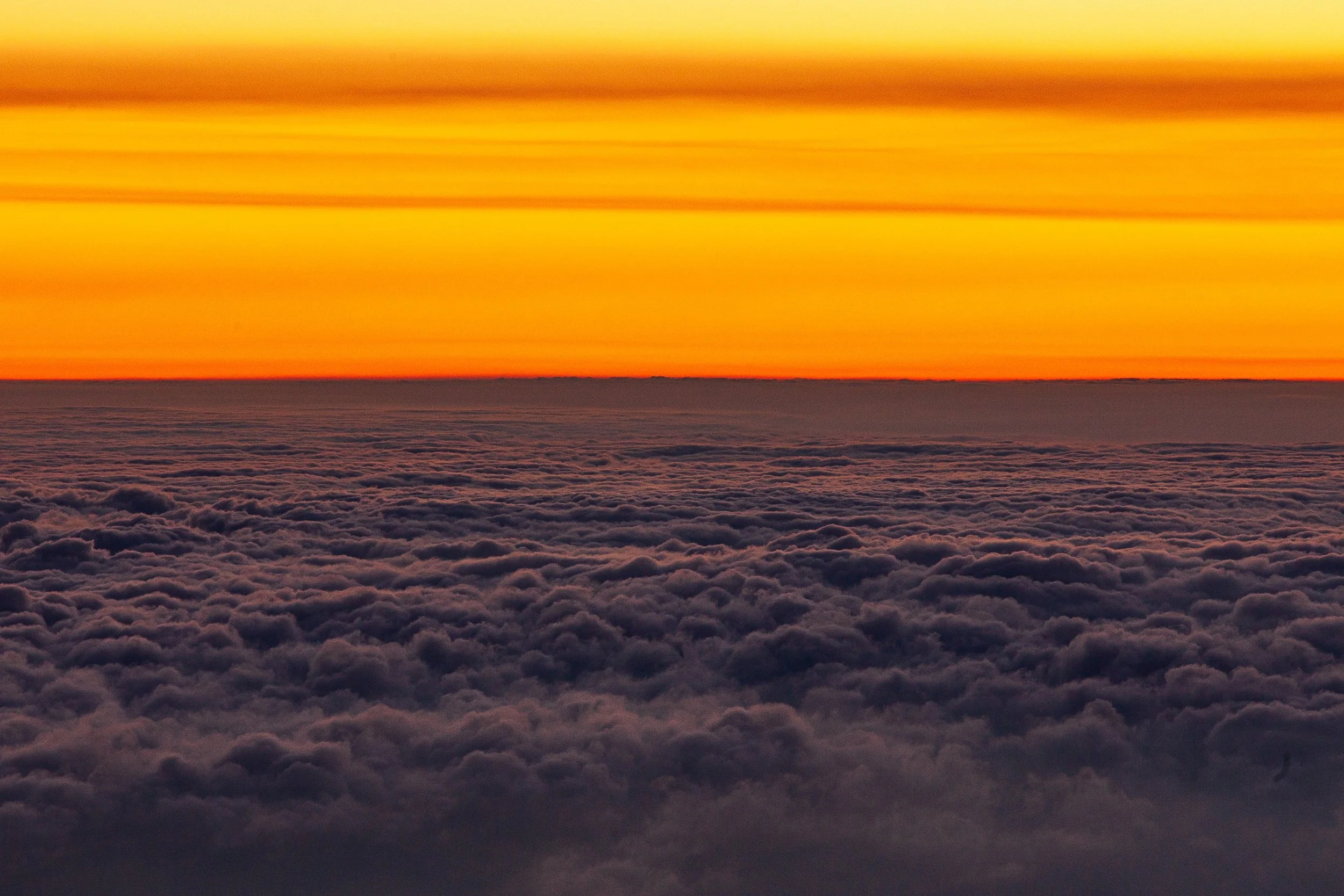 Detail crop from Above the Weather, emphasizing thin horizontal color bands carry more structure than the apparent emptiness first suggests