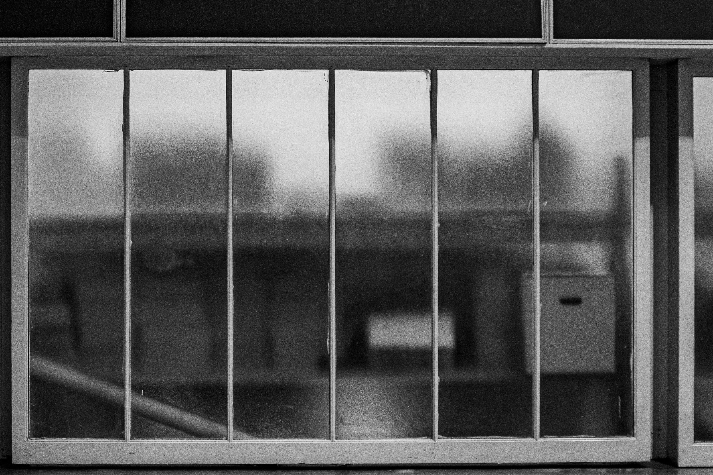 Detail crop from Frosted Interior, emphasizing small tonal differences suggest rooms and objects beyond the surface