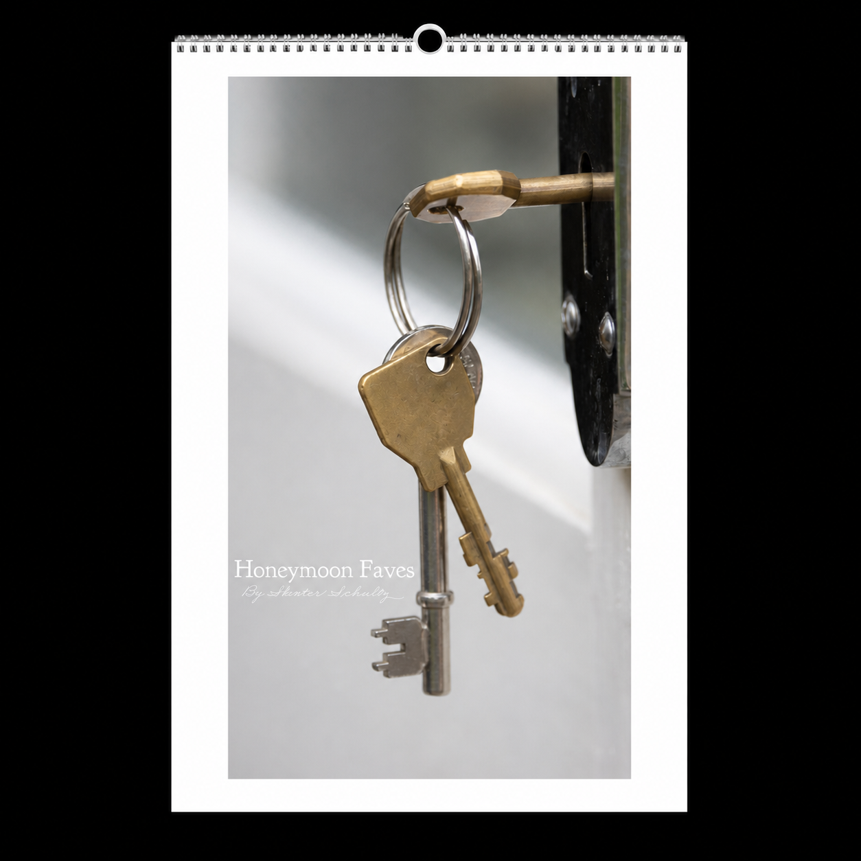 2025 Honeymoon Favorites, complete cover on black with a clean circular hook and preserved spiral binding