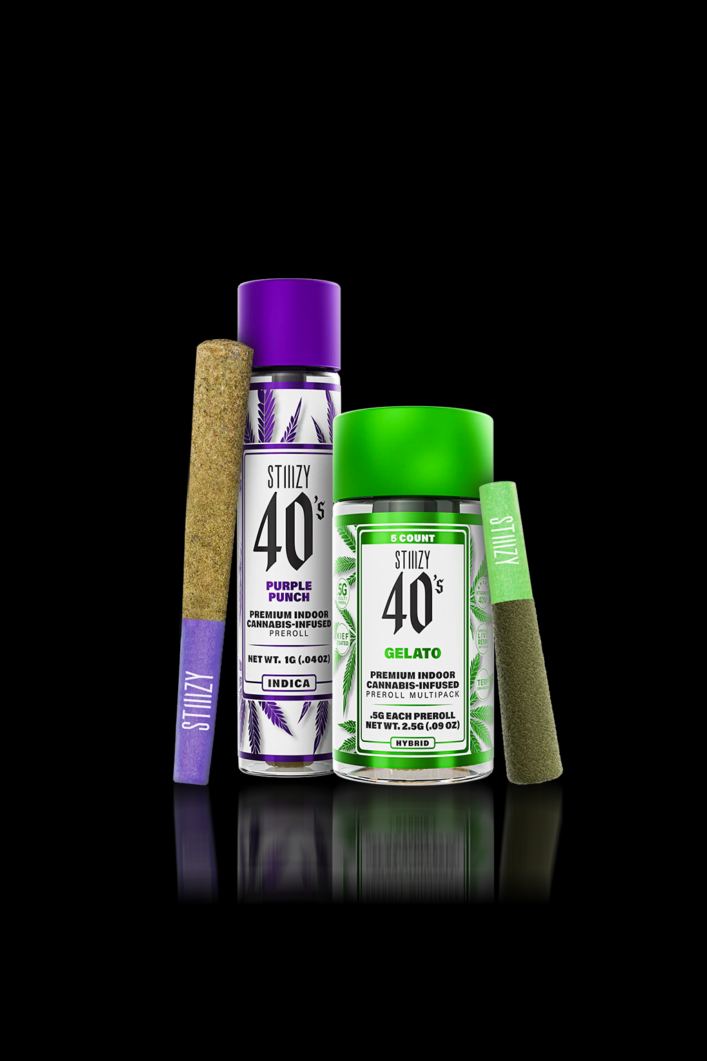 STIIIZY 40's INFUSED BLUNTS GLASS TIP 2G