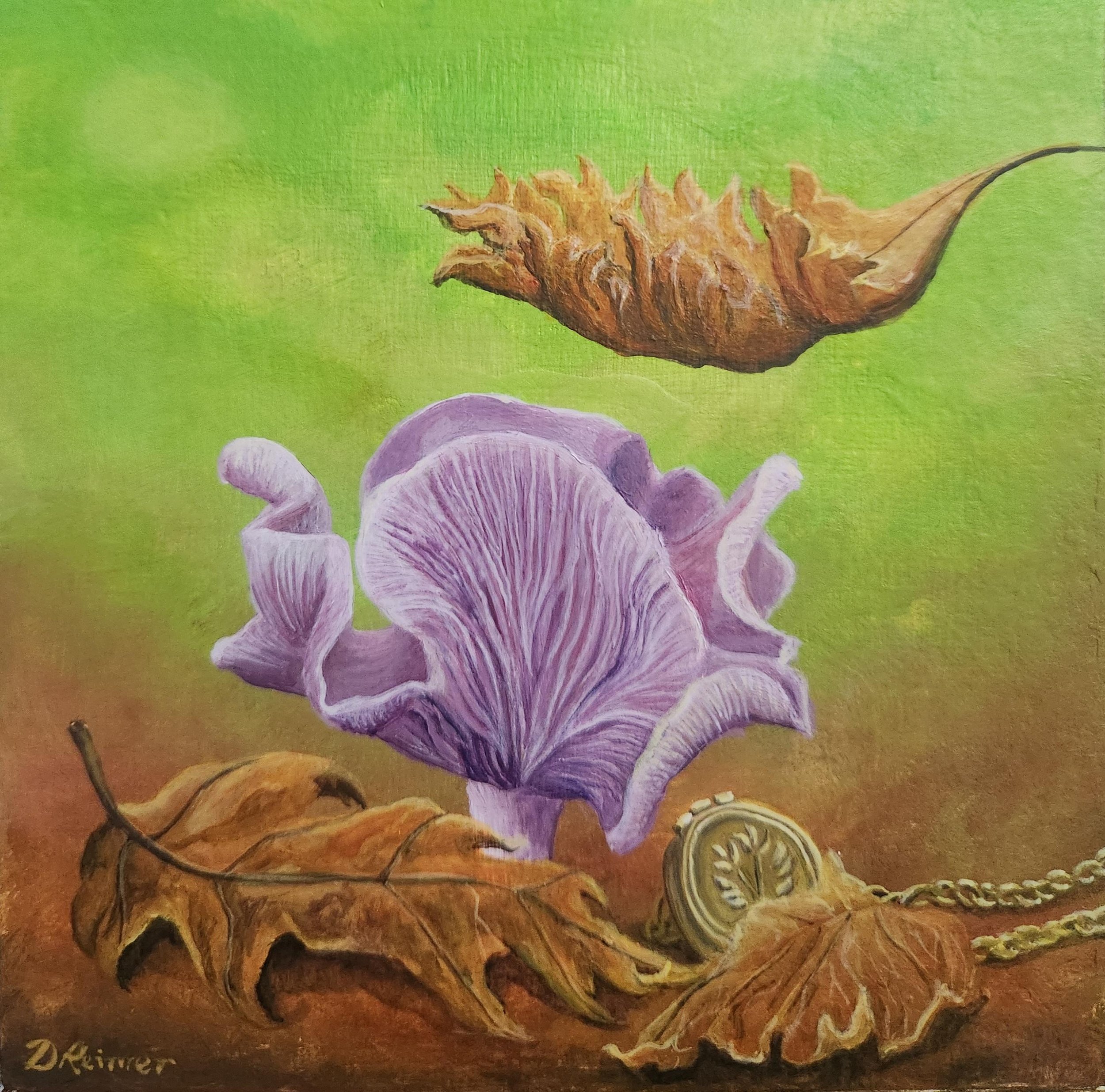 Lost or Found , 2024 -6" x 6" - Acrylic on Wood