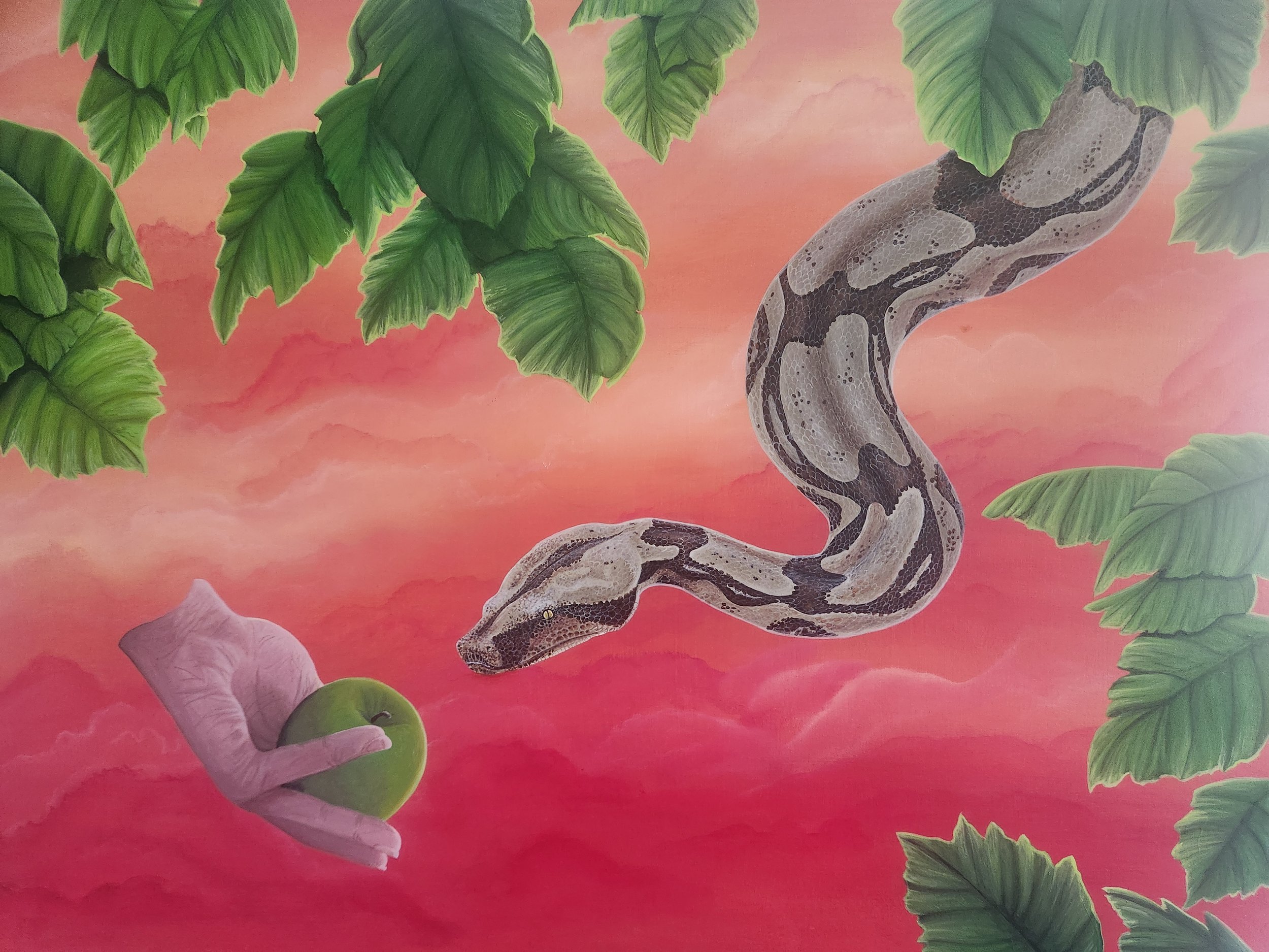 Garden Fables, 18" x 24", acrylic on wood