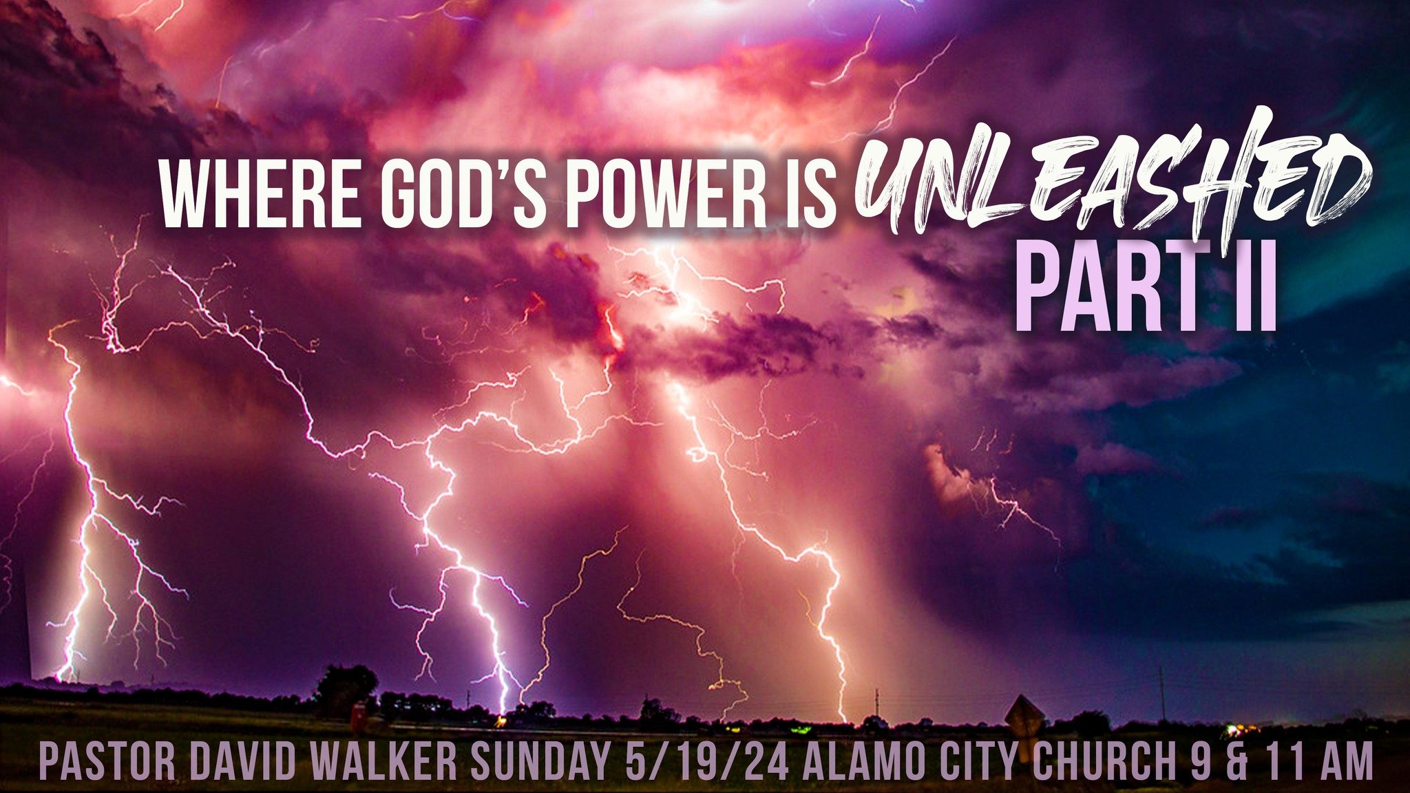 Join us TOMORROW at Alamo City!
We are thrilled to have Jillian Warman back with us to lead us into GOD'S presence tomorrow with our worship team.
Pastor Walker will share a powerful message-&quot;Where God's Power Is Unleashed- Part 2&quot;
We have 