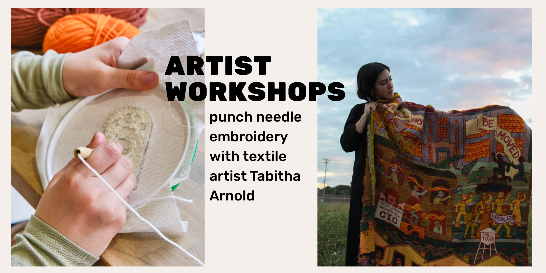 Punch Needle Embroidery Workshop with Tabitha Arnold