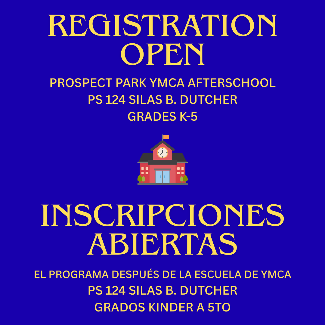 K-5 YMCA After School Registration Open / Abierta la inscripción para la programa después de la escuela de YMCA de grados Kinder a 5to
