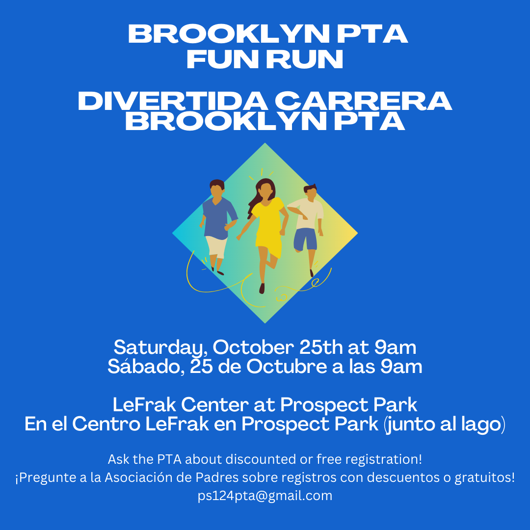 Brooklyn PTA Fun Run / Divertida Carrera Brooklyn PTA