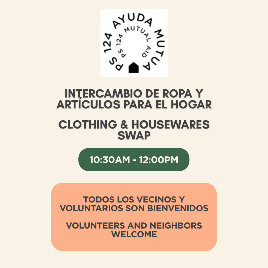 Clothing &amp; Housewares Swap / Intercambio de Ropa y Artículos para el Hogar