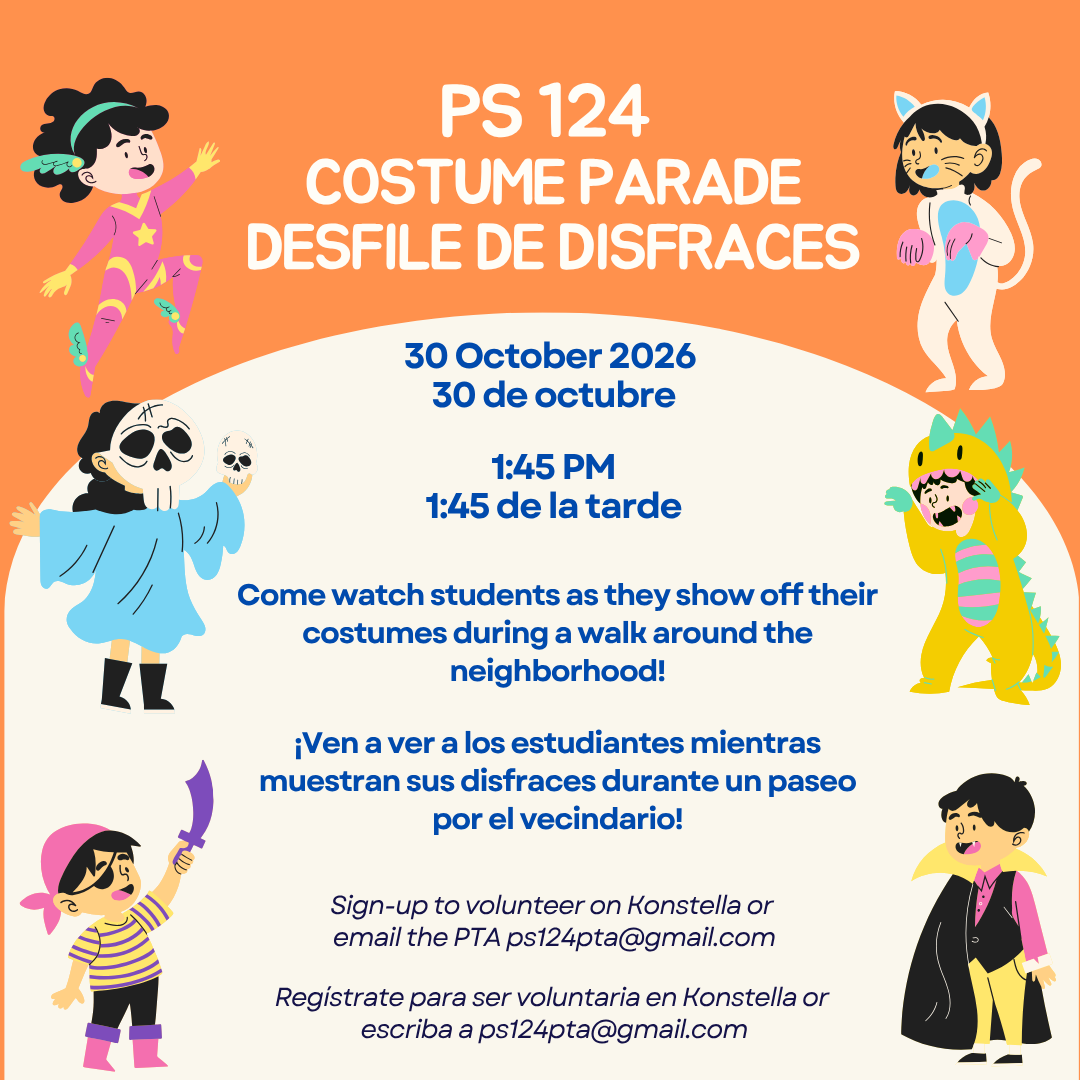 PS 124 Costume Parade / PS 124 Desfile Dedisfraces
