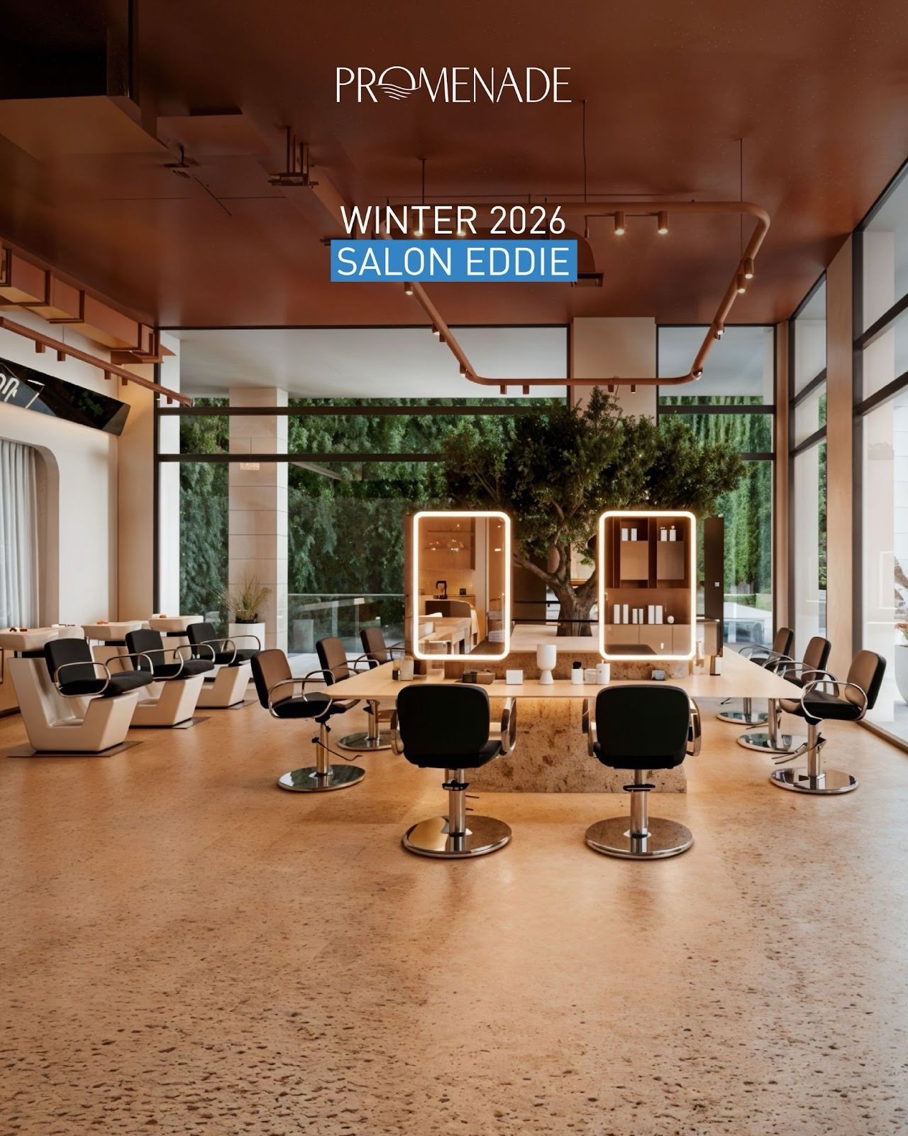 Coming this winter: Salon Eddie on the Promenade. A new space for hair, care, and self-expression.

#onthepromenade #waterfrontcitydbayeh #seasideliving #wellness