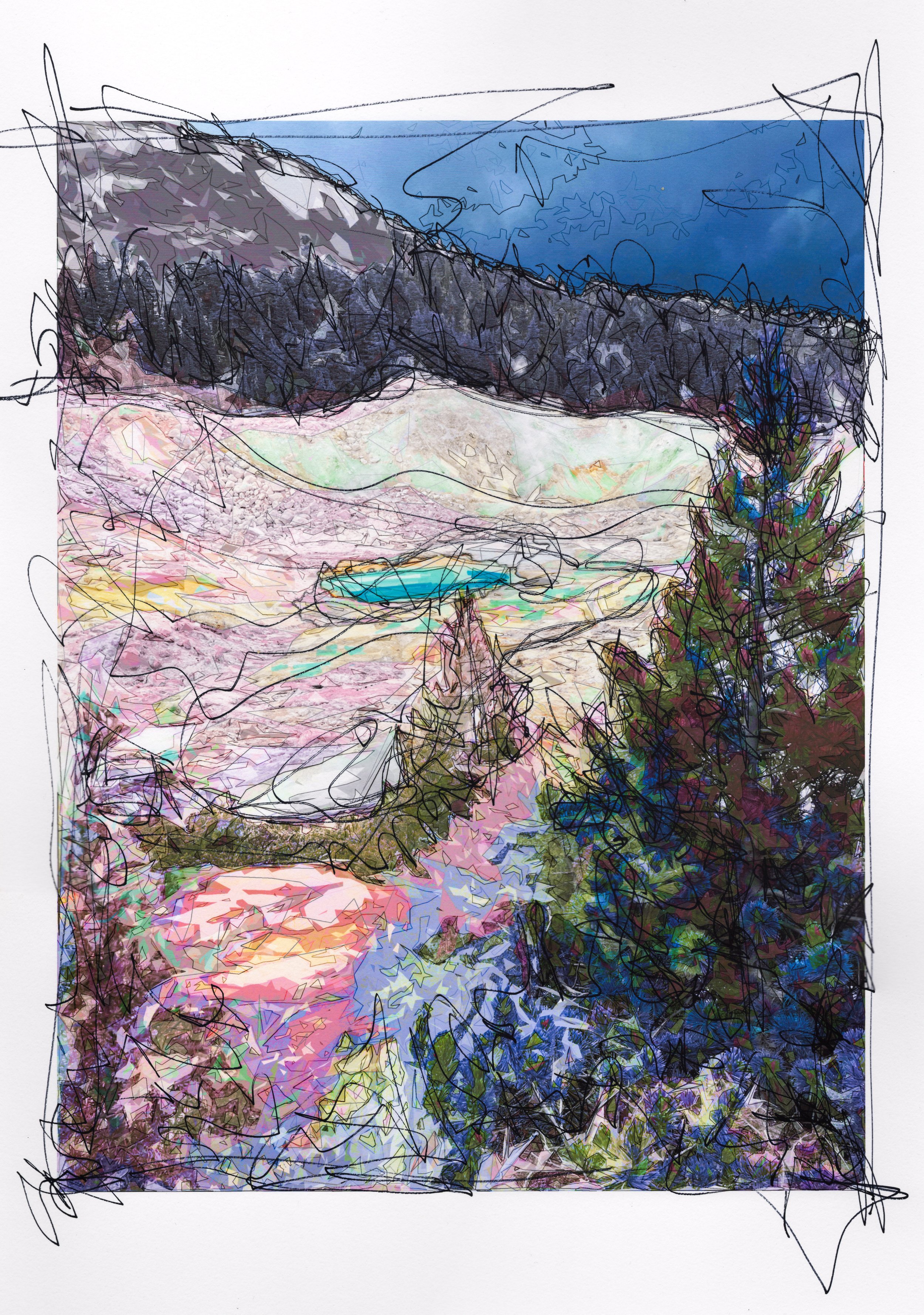 Lassen NP Sinlge Black Scribble Custom Art.jpg