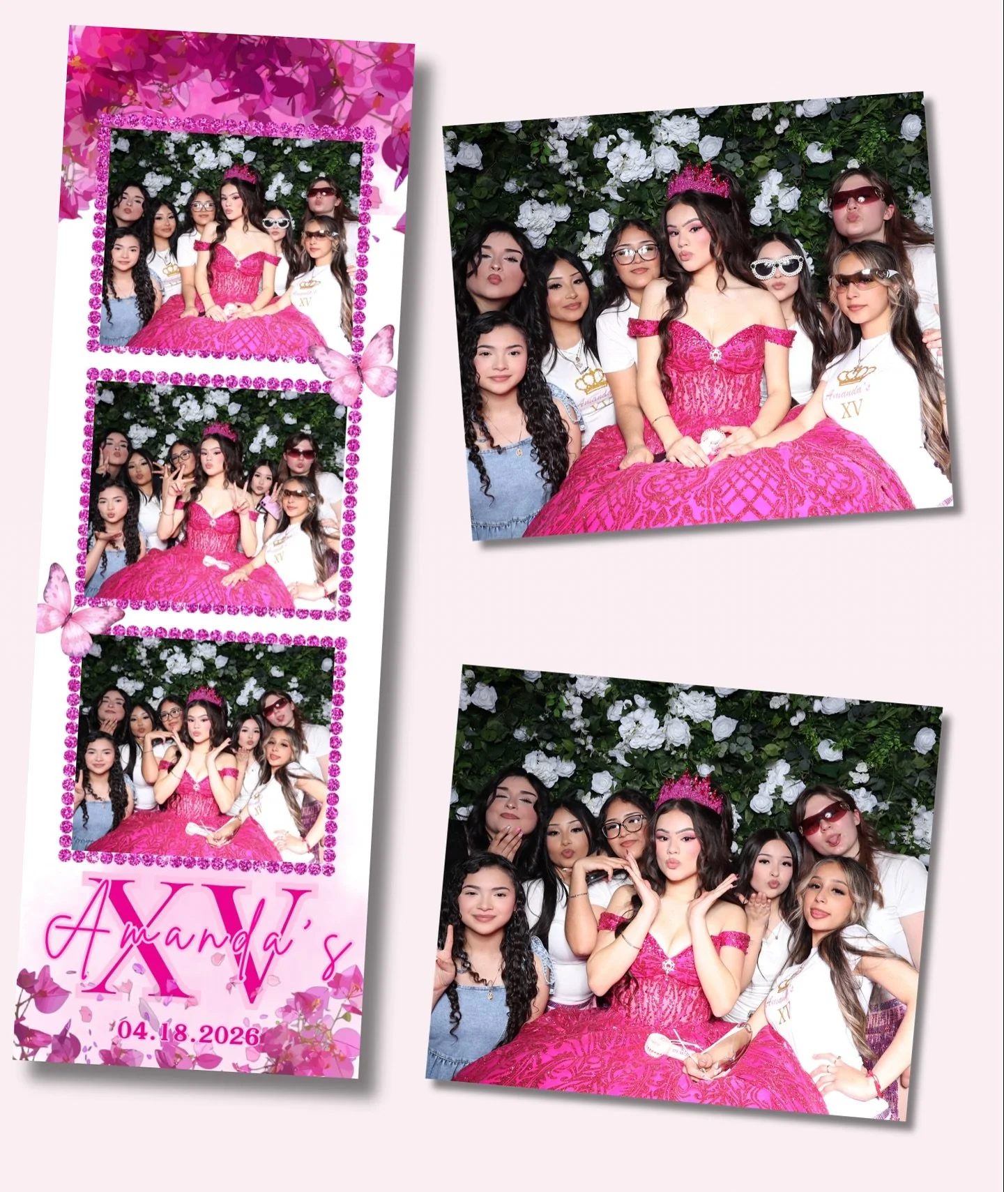 Make your quincea&ntilde;era unforgettable ✨📸

Our Photo Booth brings the fun, the glam, and the memories ✨ fully customized to match your unique style on the most special day 🙌👑

Ready to turn your celebration into a picture perfect experience?
?