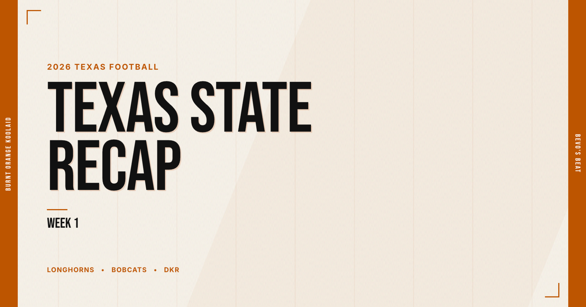 Texas State Game Recap