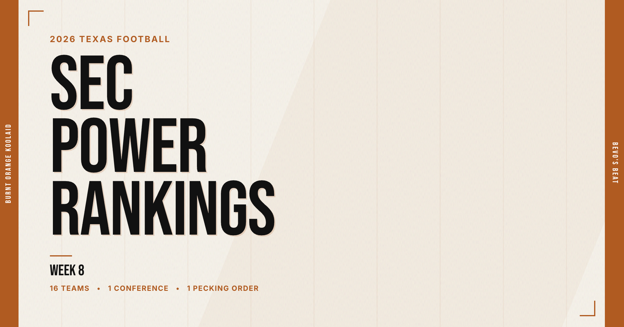 SEC Power Rankings - Week 8