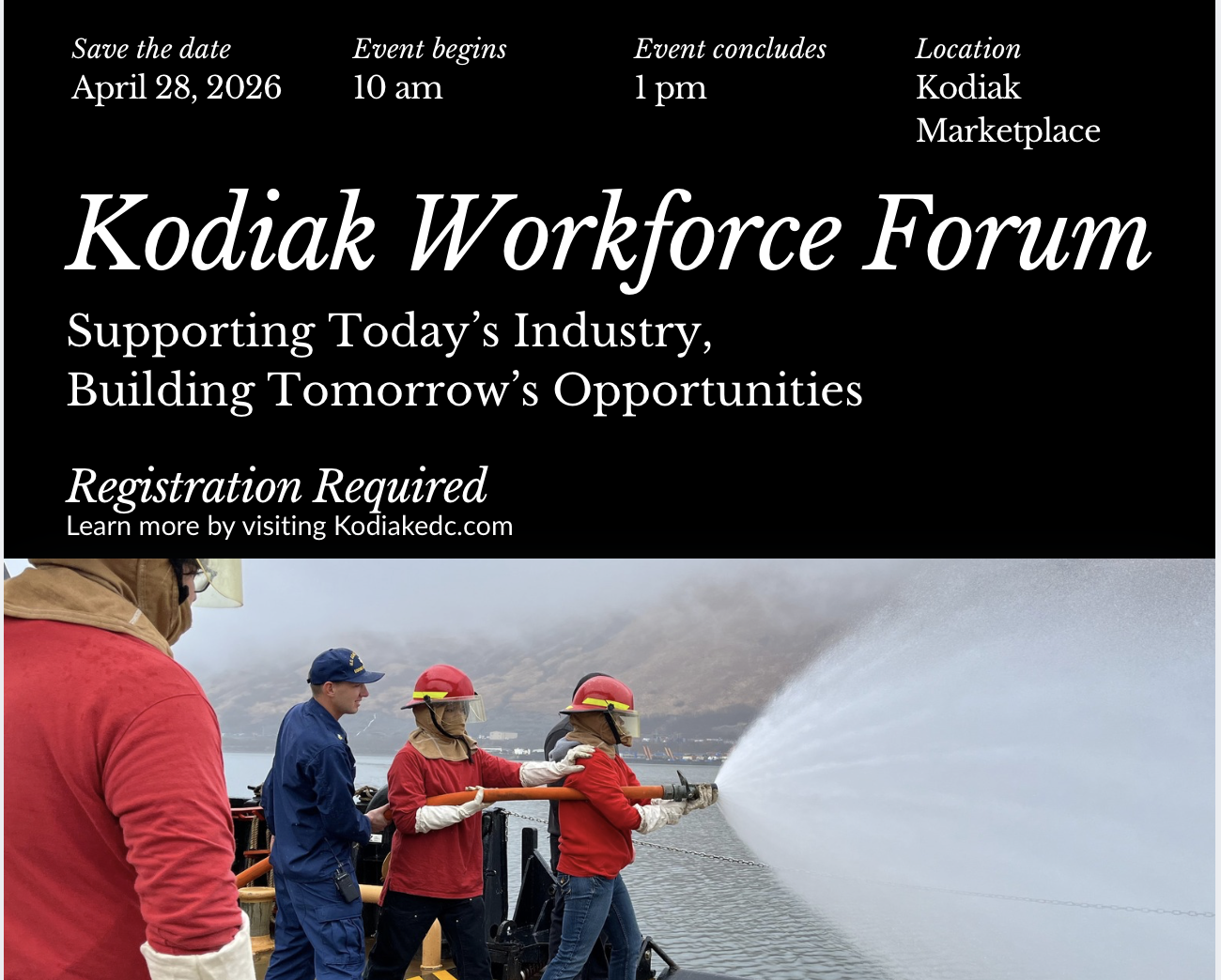 Workforce training and career pathway development in Kodiak, Alaska.