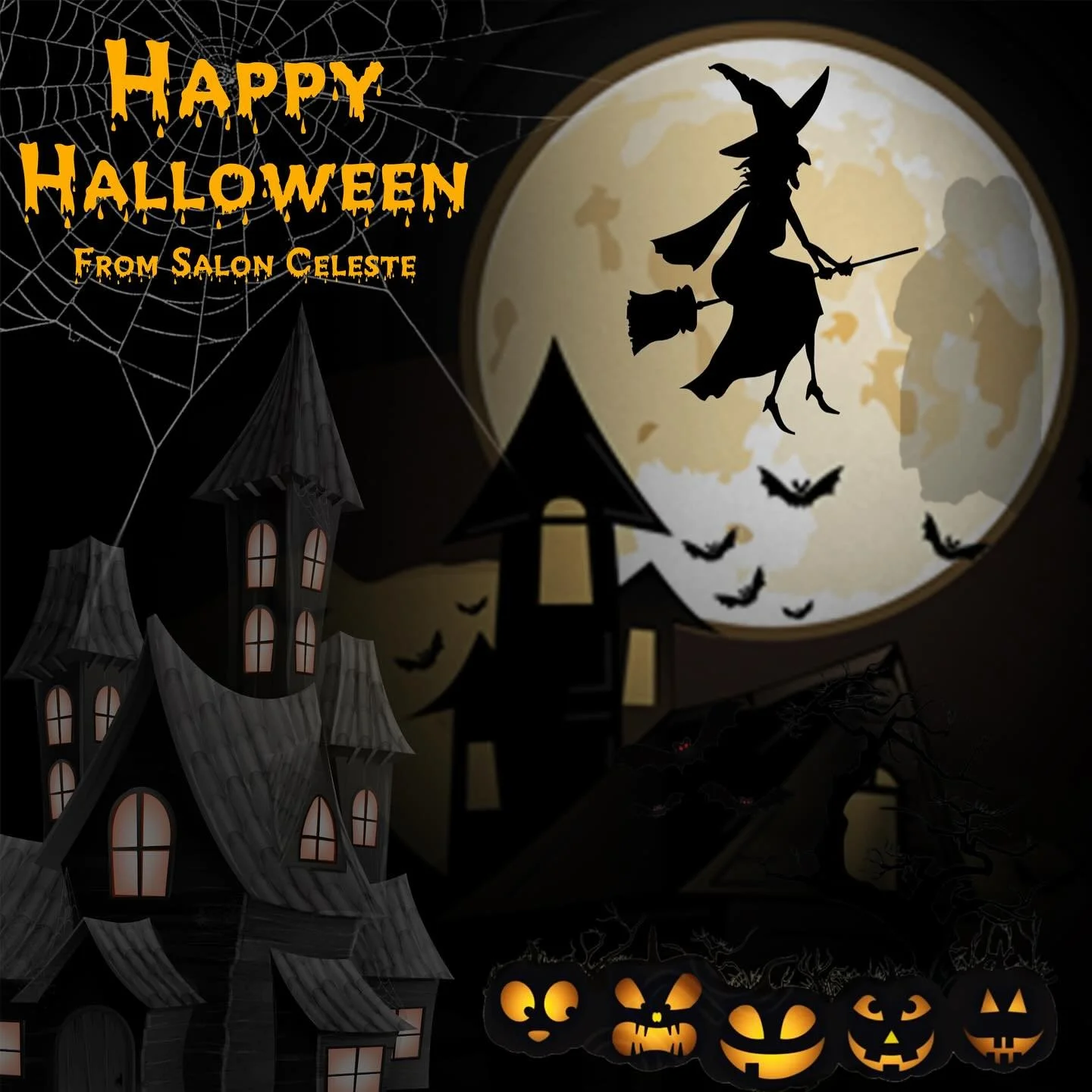 From all of us at Salon Celeste and A Beautiful U by Salon Celeste, Happy Halloween π ππβ°οΈ #Halloween #TrickorTreat 
Wishing our Region Champions, the HHIHS Seahawks  Varsity Football team a great final game of the season tonight. Next stop, the