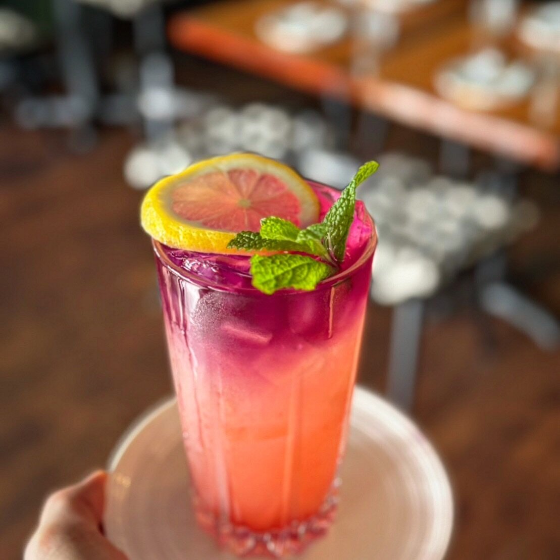 Come on over and give our Butterfly Pea strawberry lemonade a try 🍋🍓🪻, you won&rsquo;t be disappointed!

This drink is lightly sweetened to balance out the tartness of the lemonade, making it a refreshing and satisfying beverage that you can enjoy