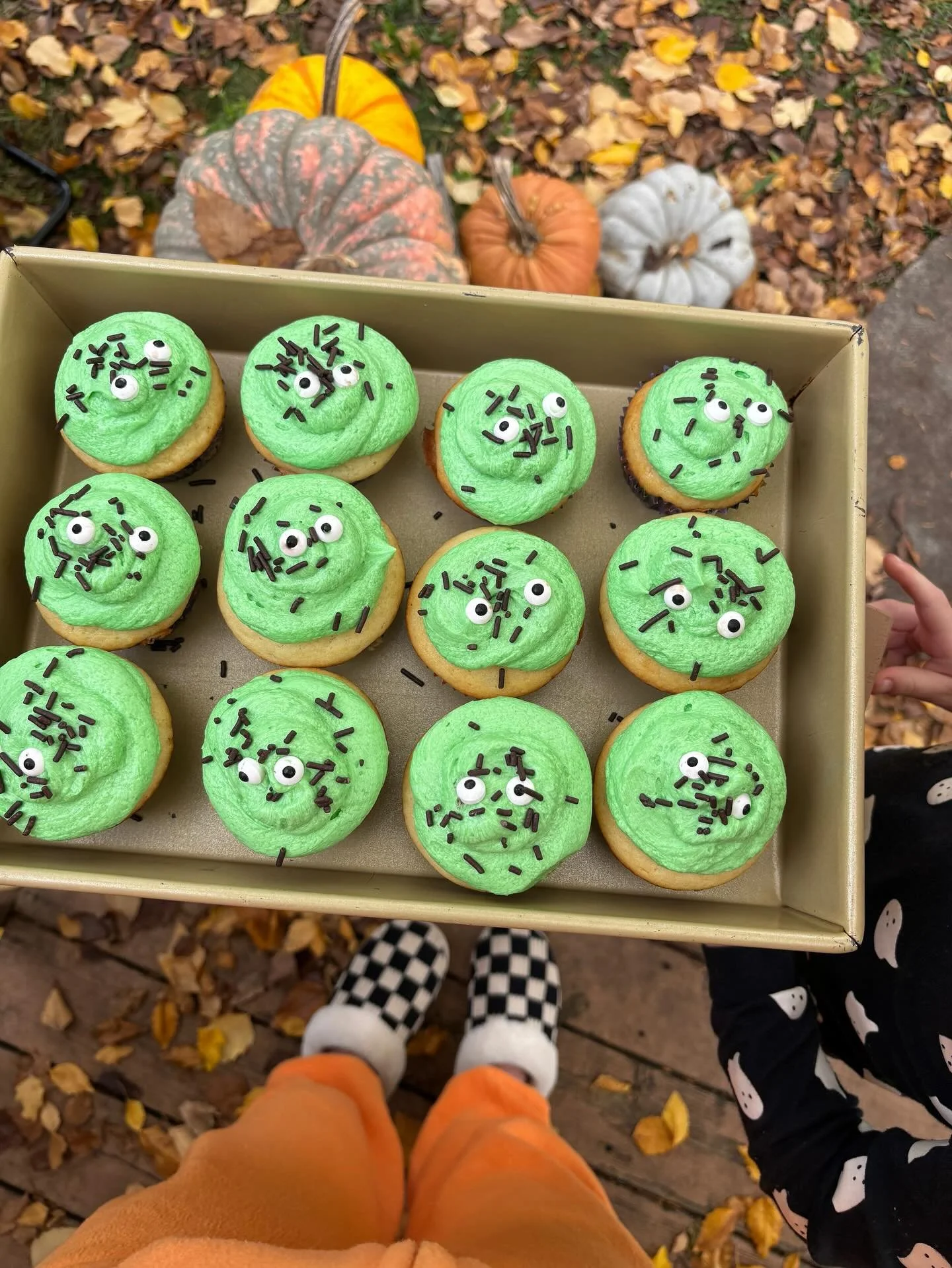 Happy Halloween to you and yours 👻🎃

Swamp Monster Cupcakes &trade;️ plans have been brewing in my son&rsquo;s imagination all this week and I think we nailed it.